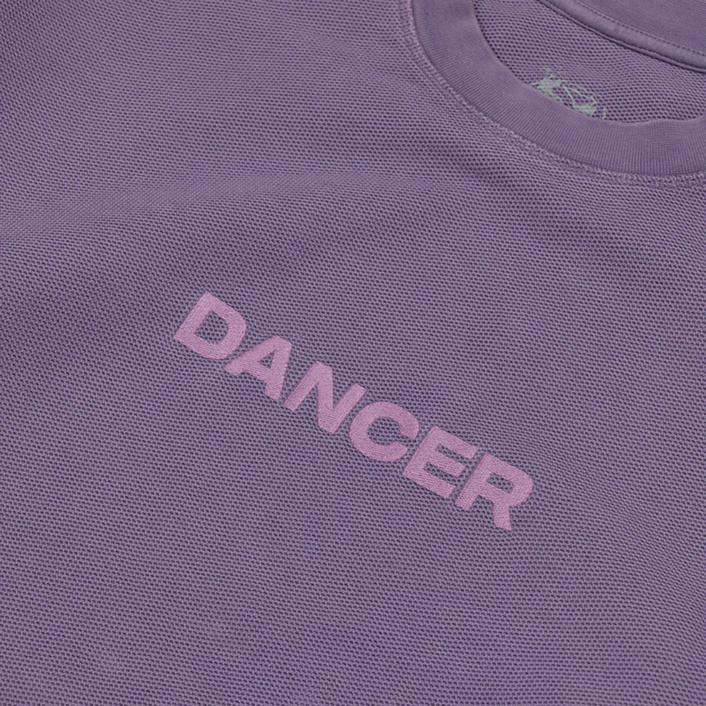Dancer Simple Logo Pique Crew Lavender