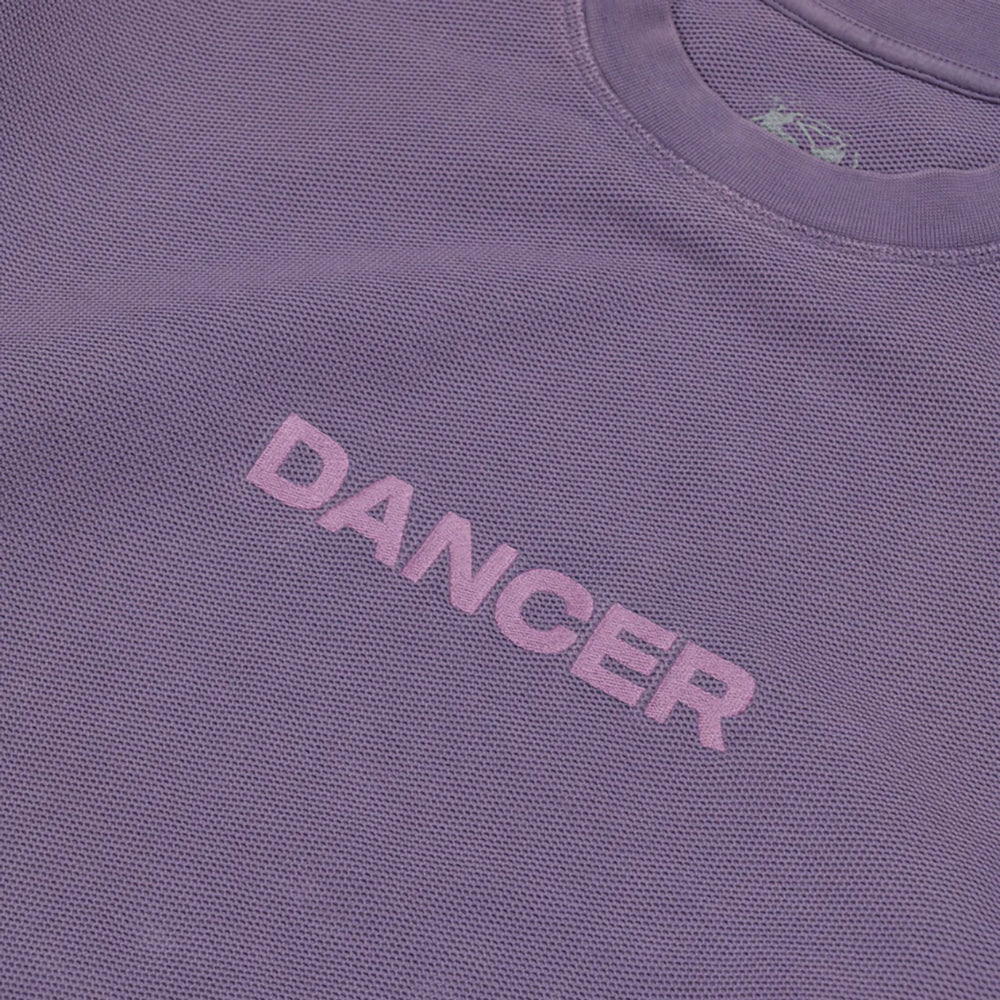 Dancer Simple Logo Pique Crew Lavender