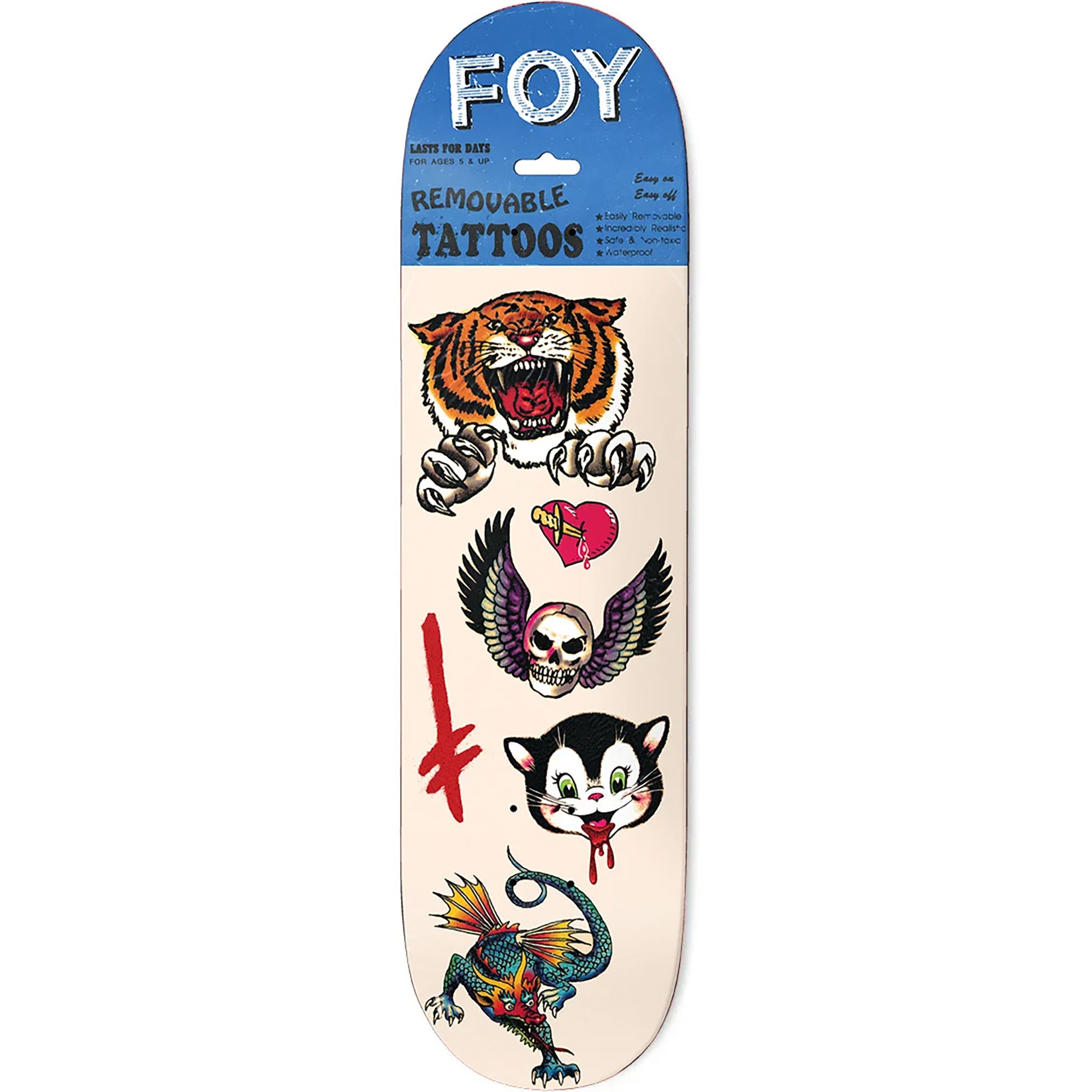 Deathwish Jamie Foy Tattoos Skateboard Deck 8.3875"