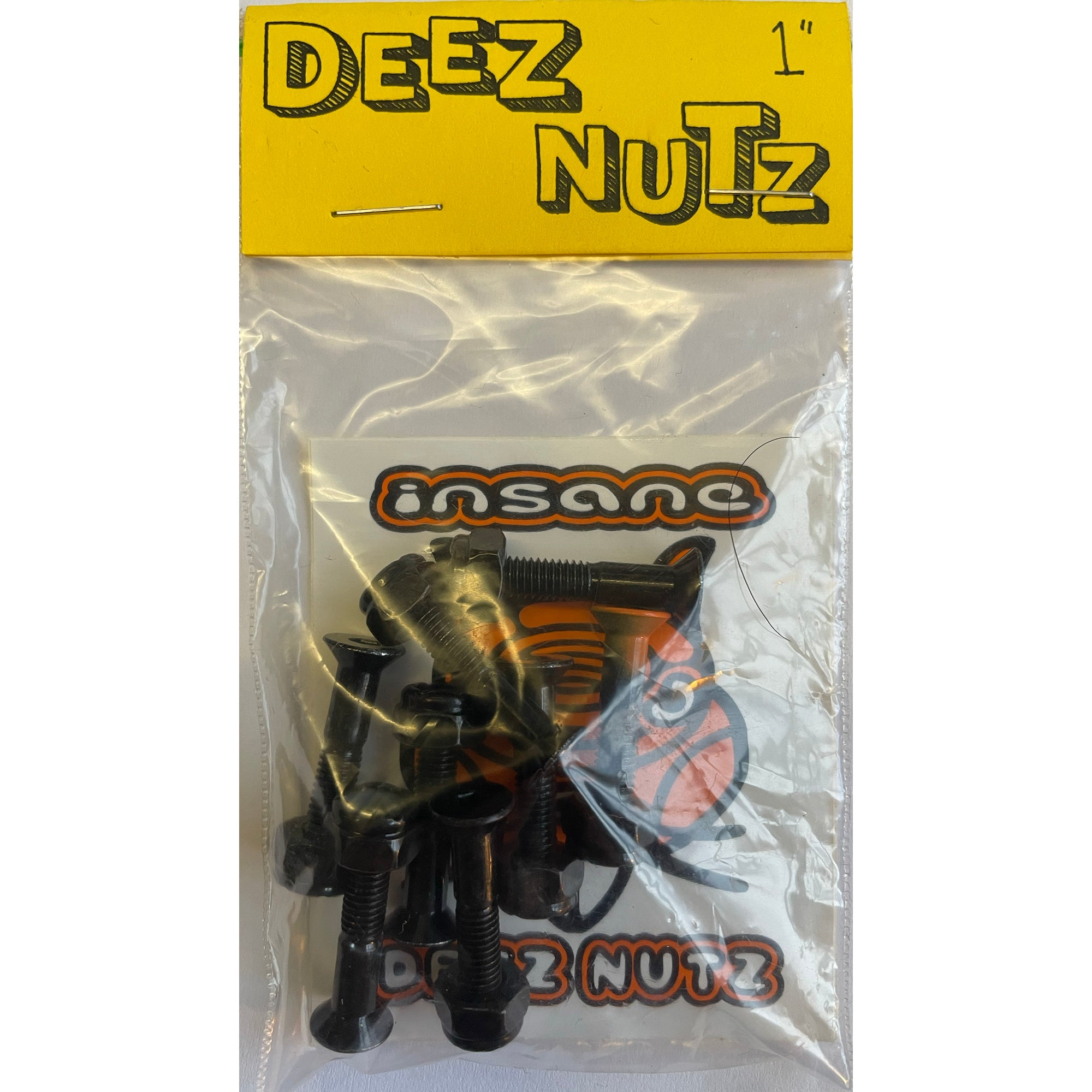 Deez Nutz Insane Skateboard Bolts Allen 1"