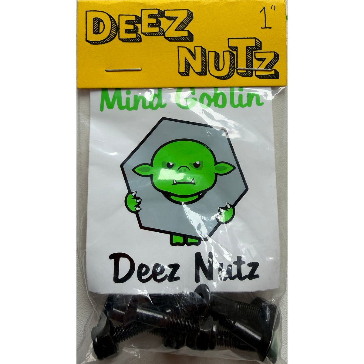 Deez Nutz Mind Goblin Skateboard Bolts Allen 1"