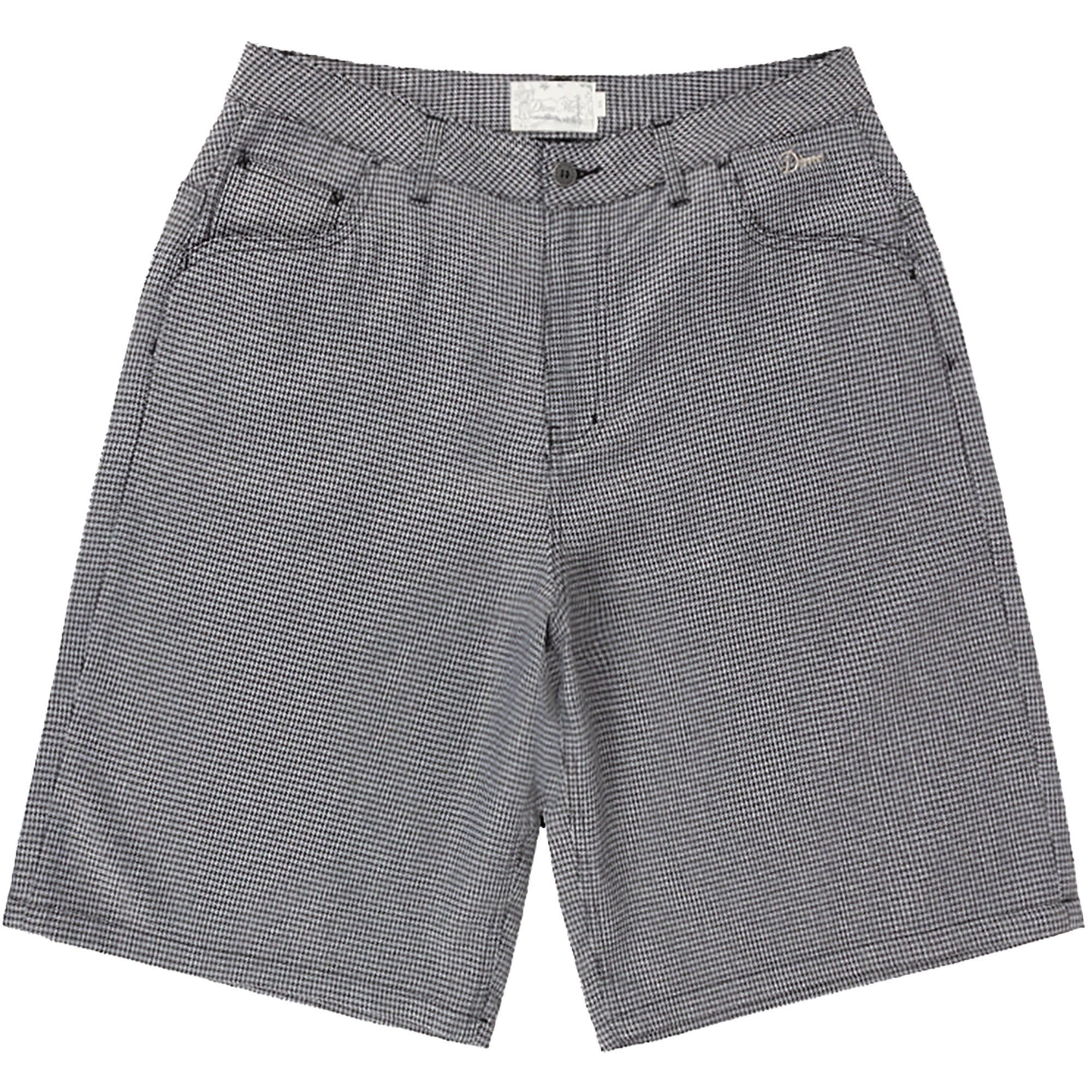 Dime MTL Baggy Houndstooth Shorts Gray