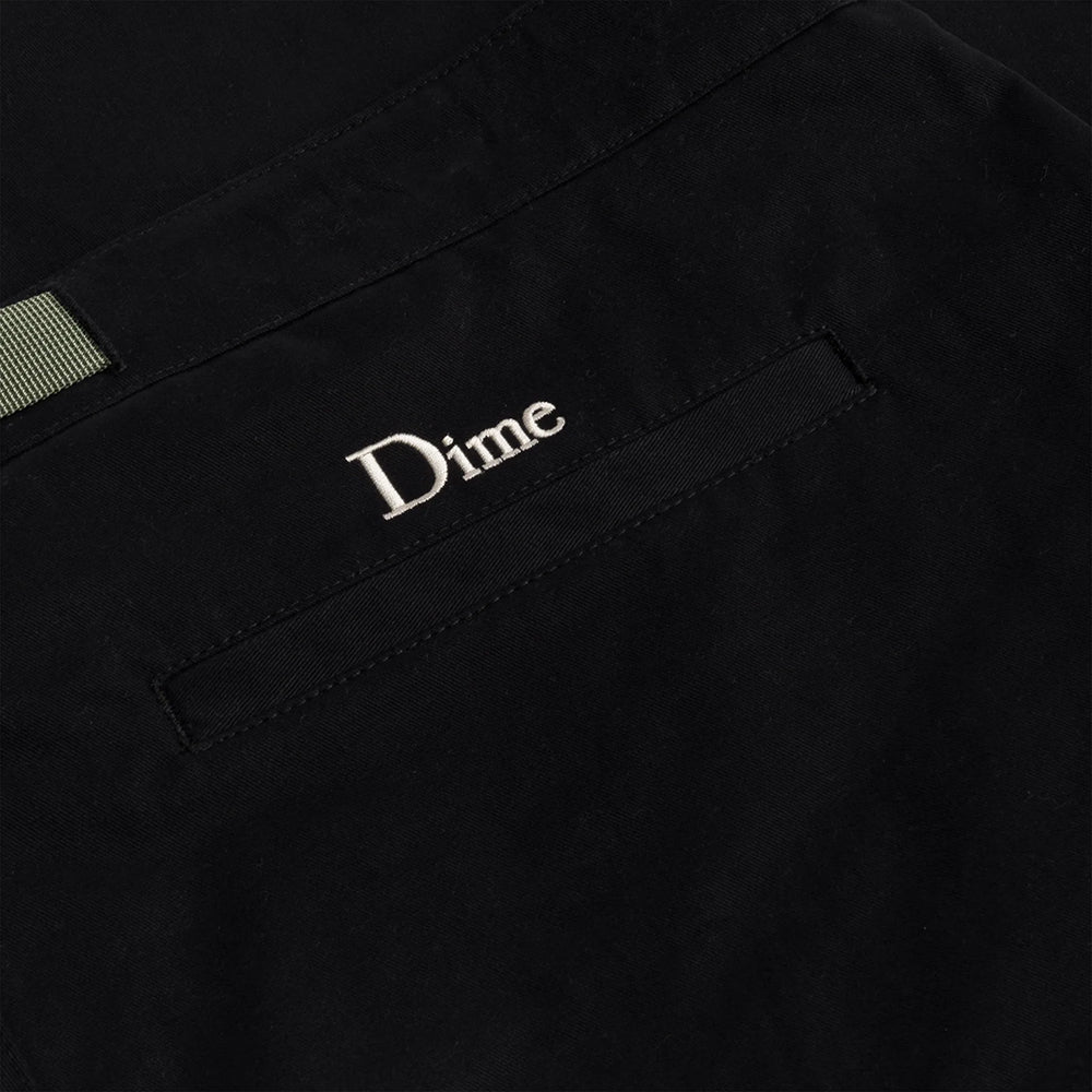 Dime MTL Belted Twill Pants Dark Charcoal