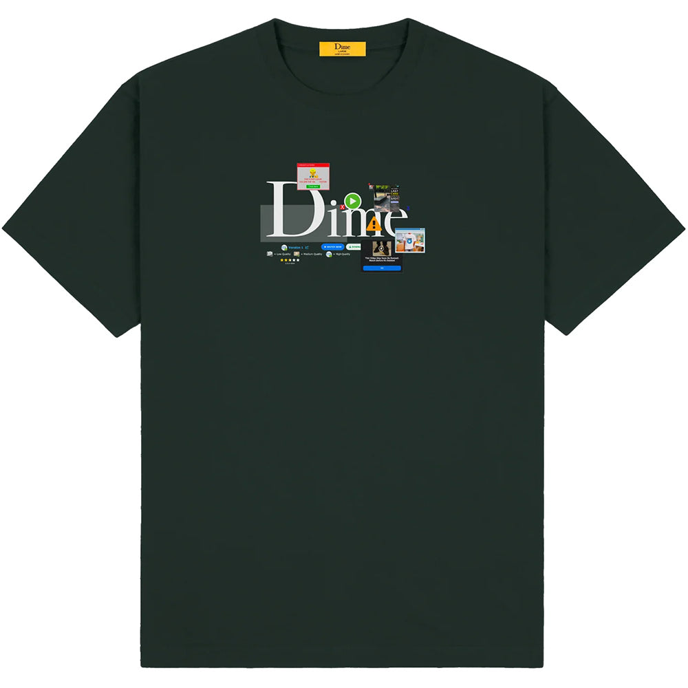 Dime MTL Classic Adblock T Shirt Green Lake