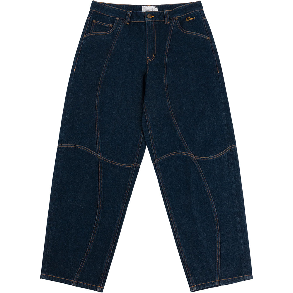 Dime MTL Classic Baggy Denim Pants Indigo Paneled