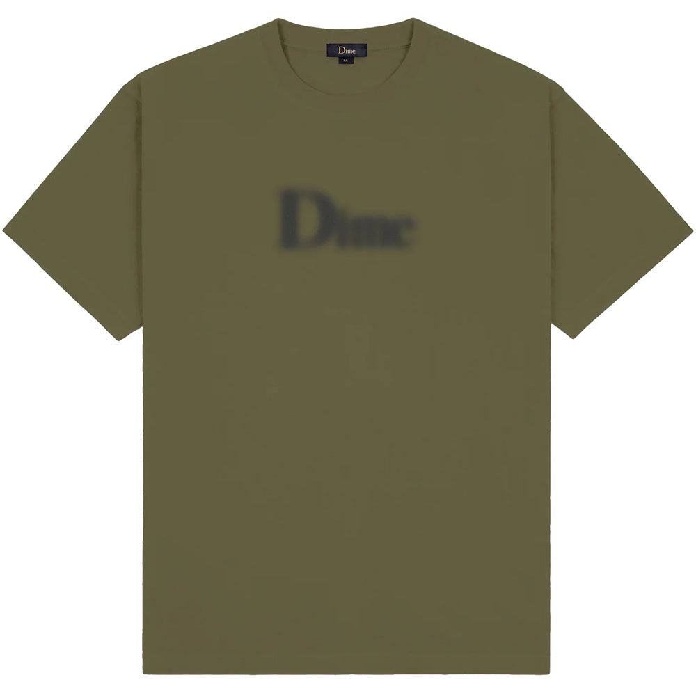 Dime MTL Classic Blurry T Shirt Dark Olive
