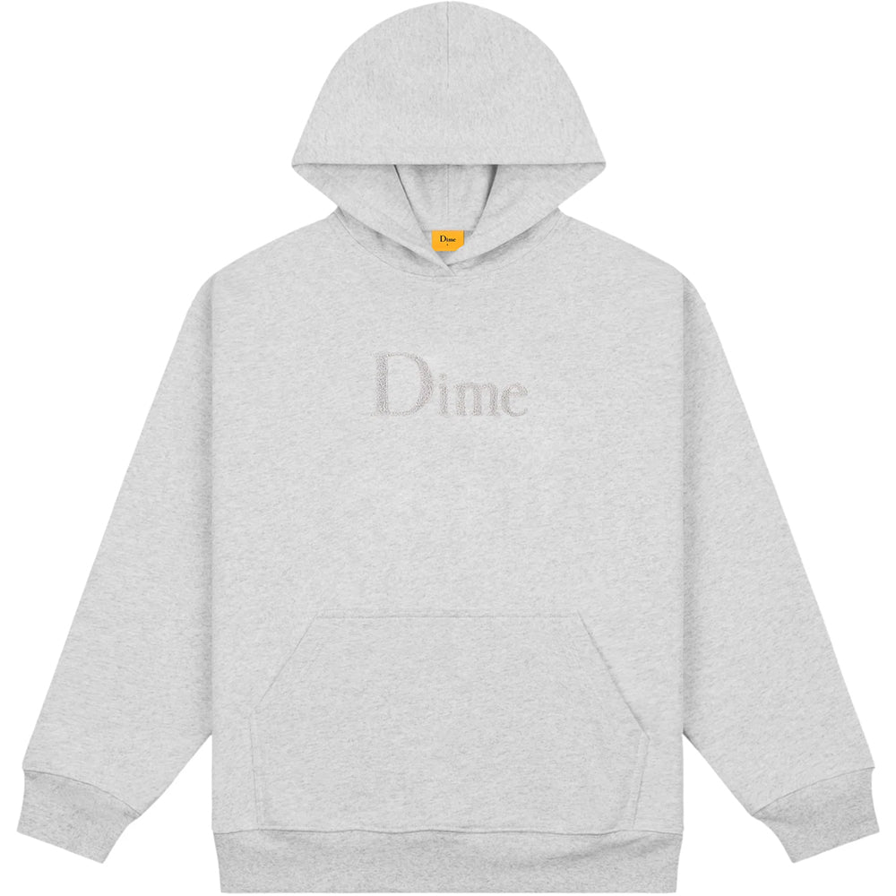 Dime MTL Classic Chenille Logo Hoodie Heather Gray