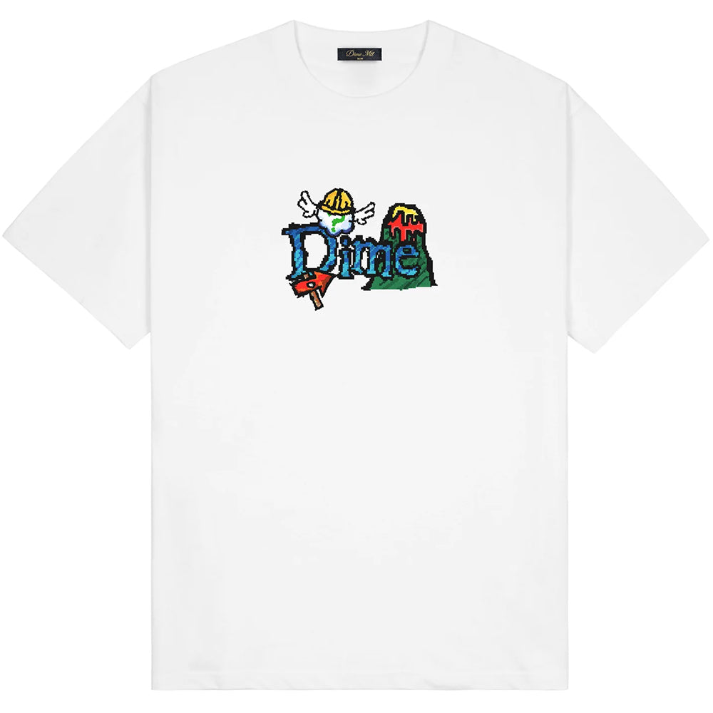 Dime MTL Classic Fuzzy T-Shirt White