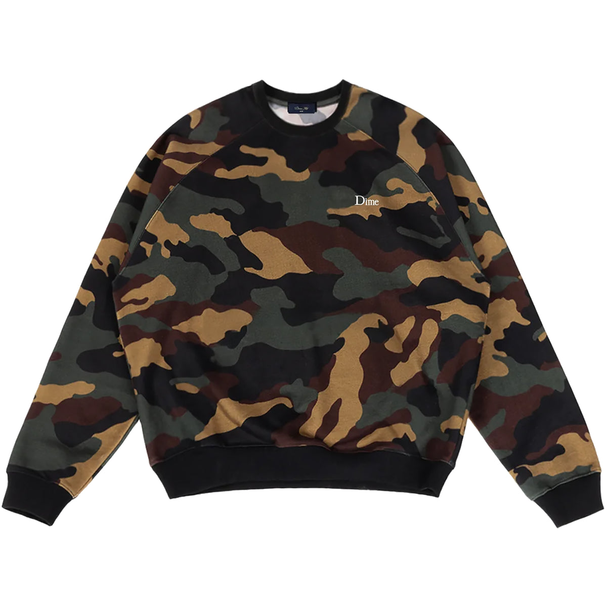 Dime MTL Classic Logo Crewneck Dark Camo
