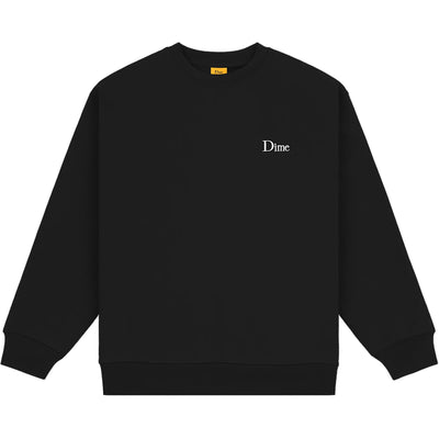 Dime MTL Classic Small Logo Crewneck Black/White
