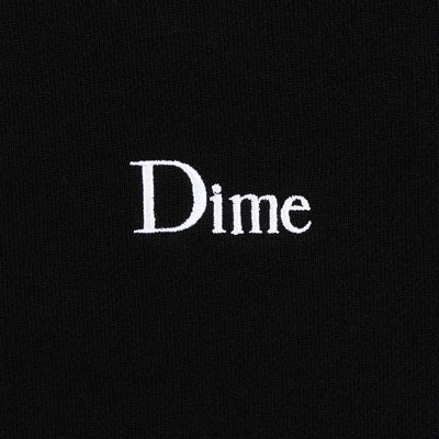 Dime MTL Classic Small Logo Crewneck Black/White