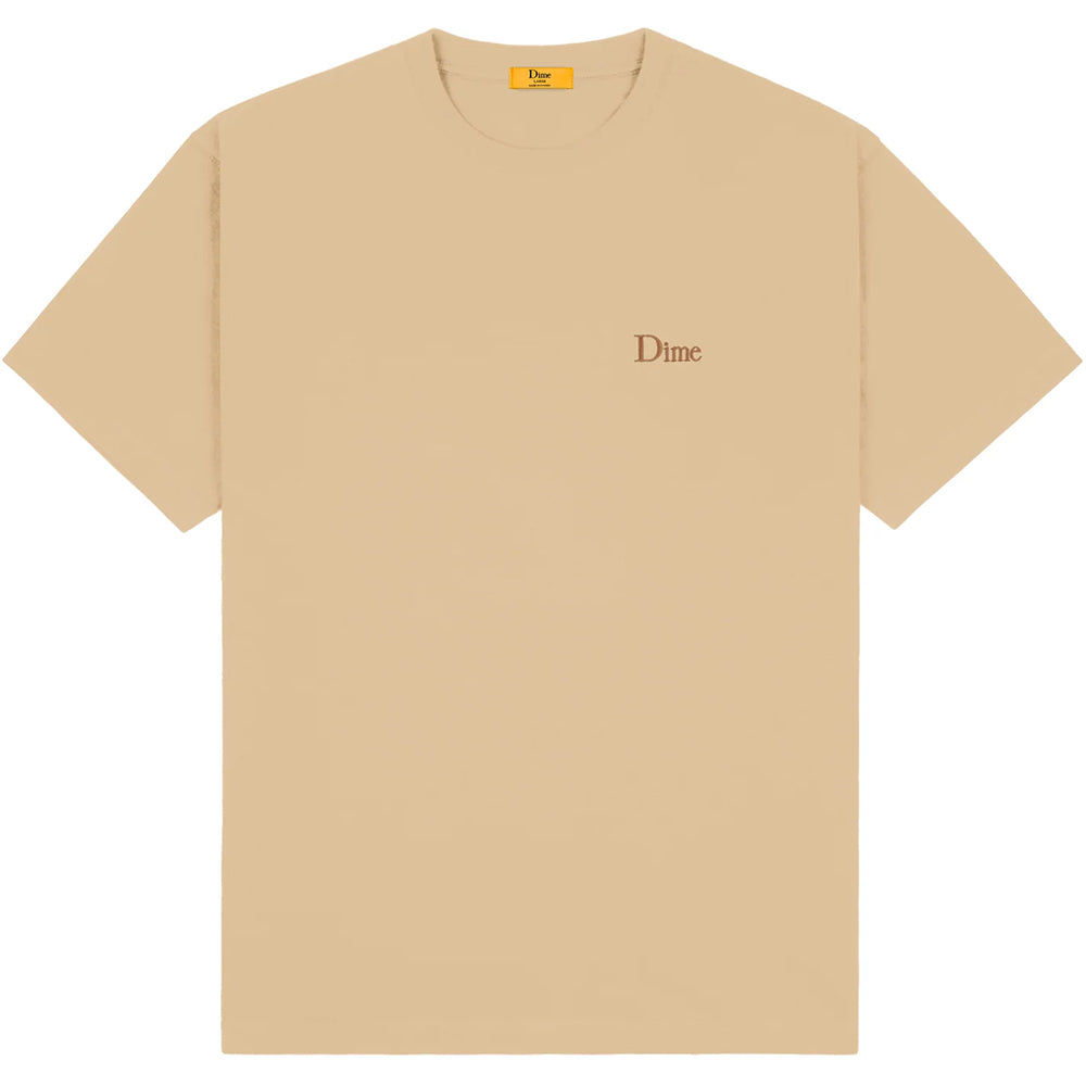Dime MTL Classic Small Logo T Shirt Khaki