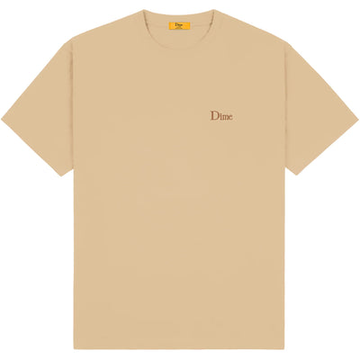 Dime MTL Classic Small Logo T Shirt Khaki