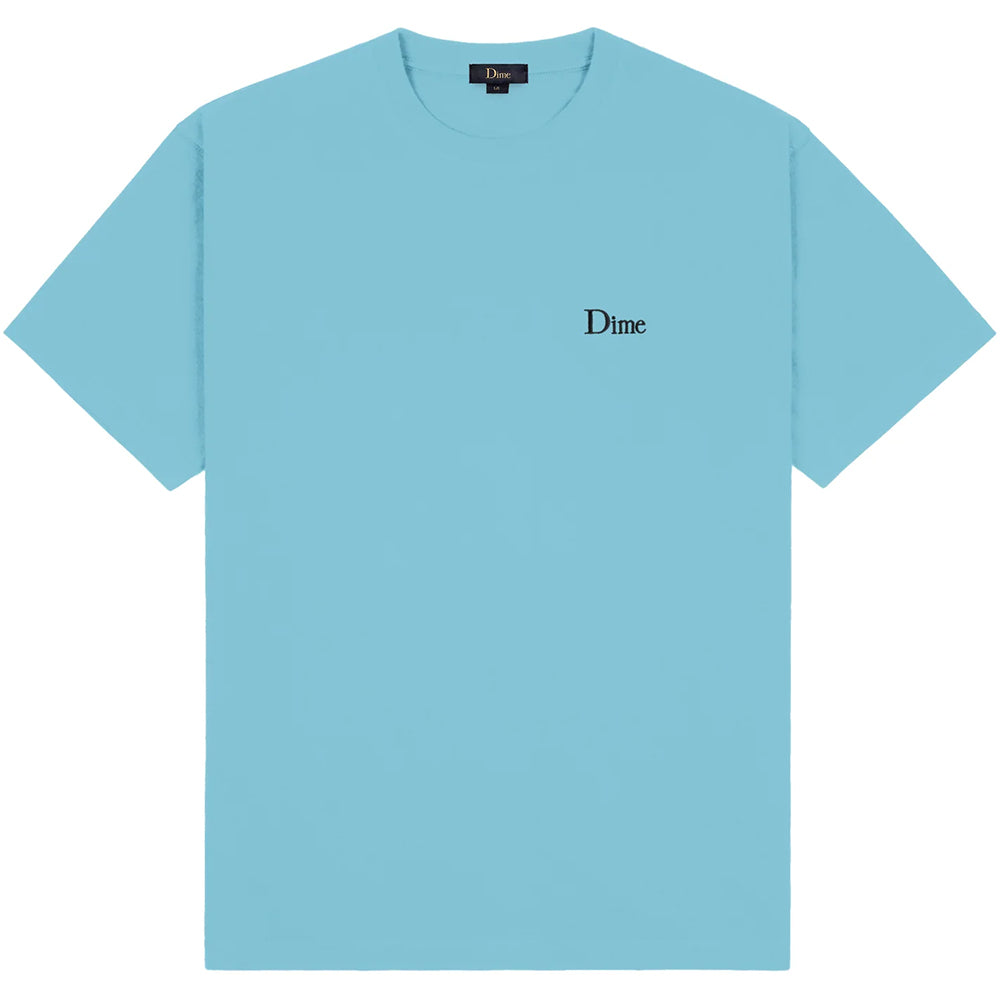 Dime MTL Classic Small Logo T Shirt Ocean Blue