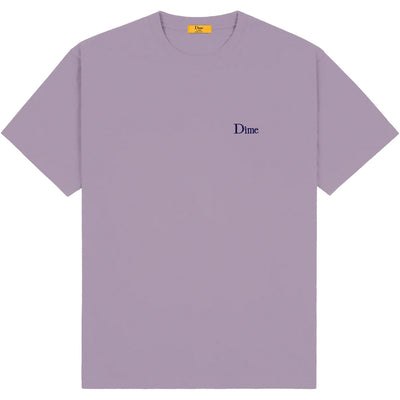 Dime MTL Classic Small Logo T Shirt Plum Gray