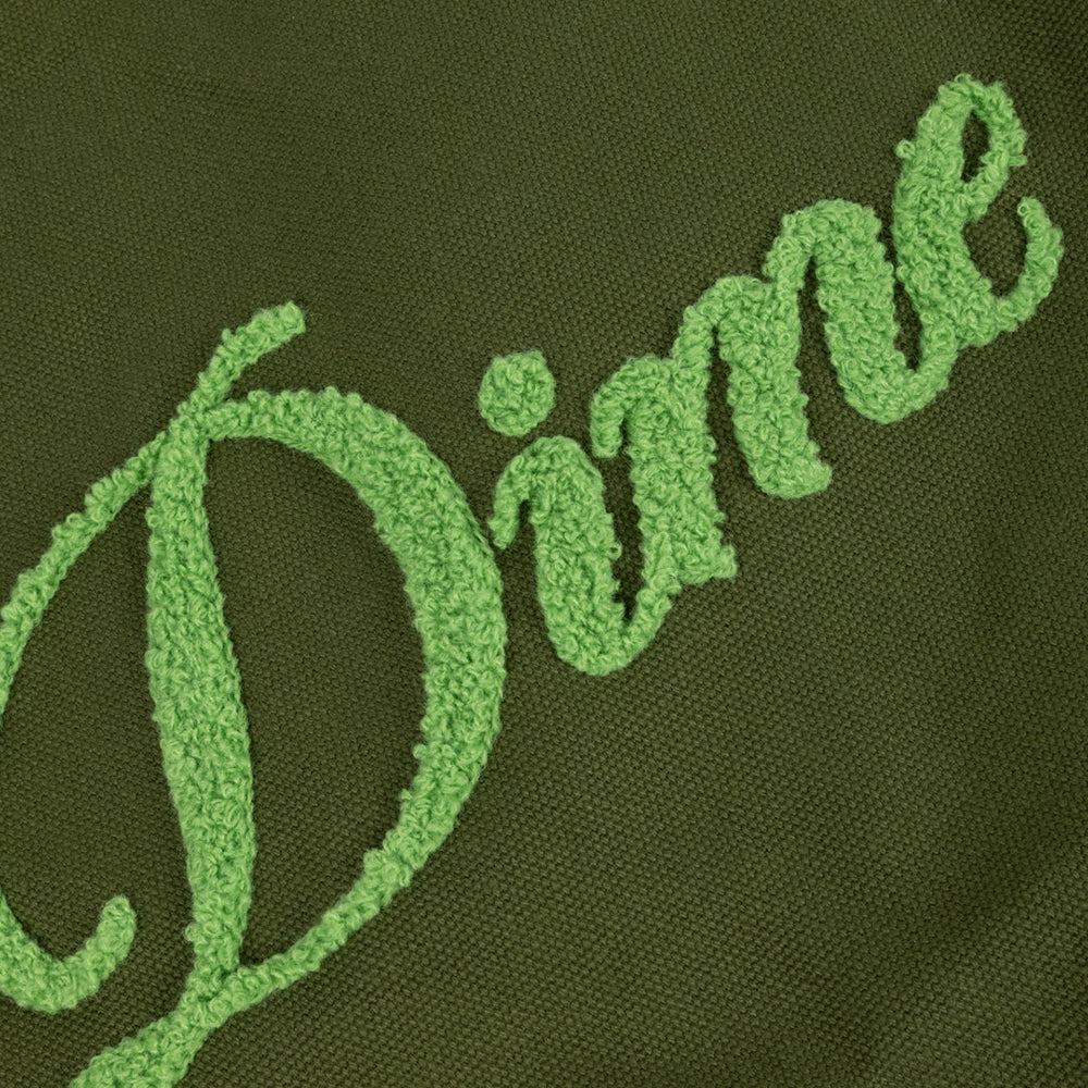 Dime MTL Cursive Chenille Tote Bag Grass