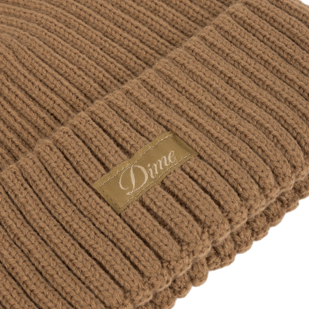 Dime MTL Cursive Rib Beanie Coffee