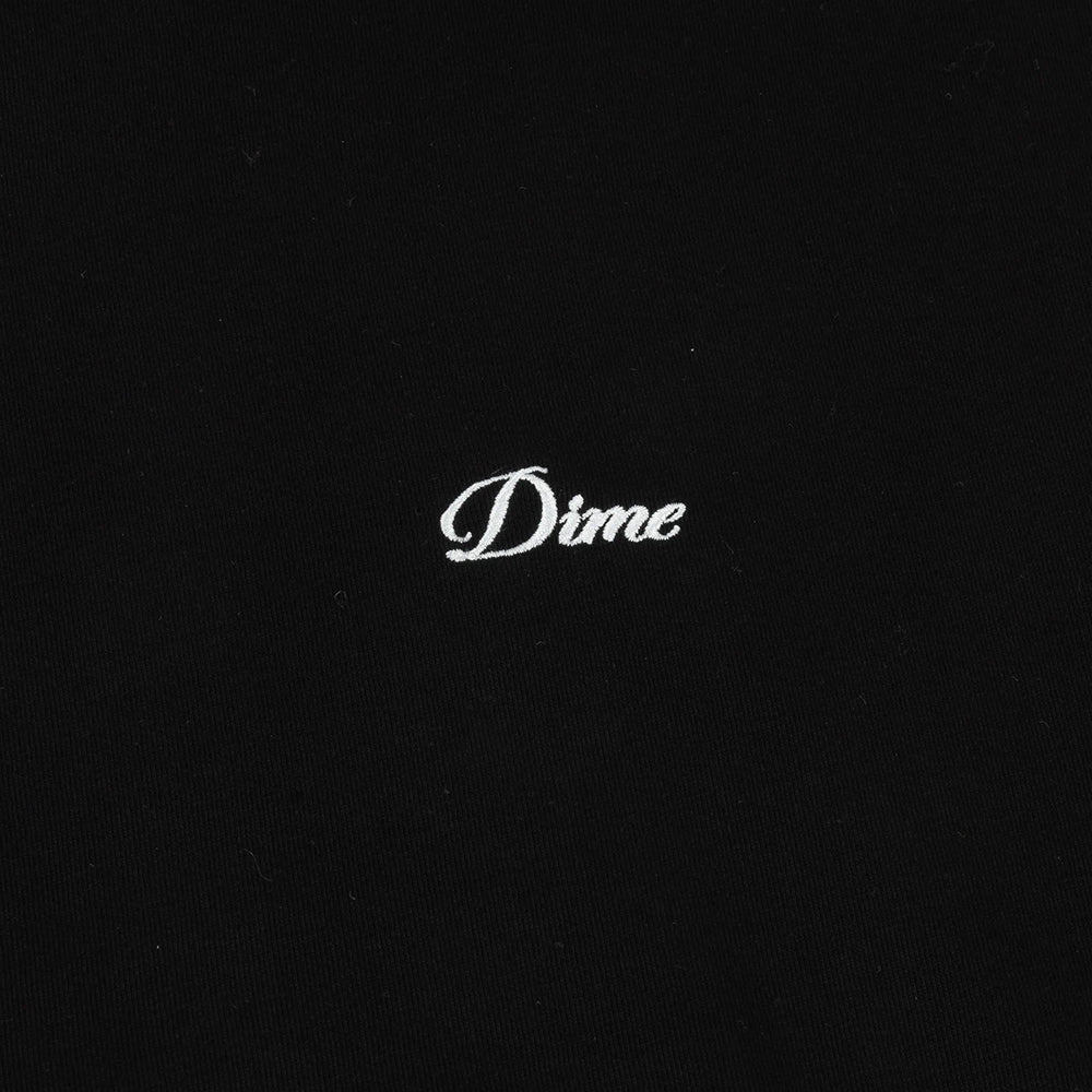 Dime MTL Cursive Small Logo T-Shirt Black