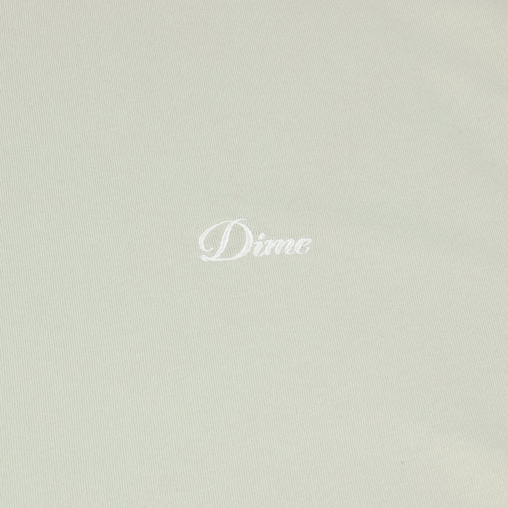 Dime MTL Cursive Small Logo T-Shirt Charcoal Moss