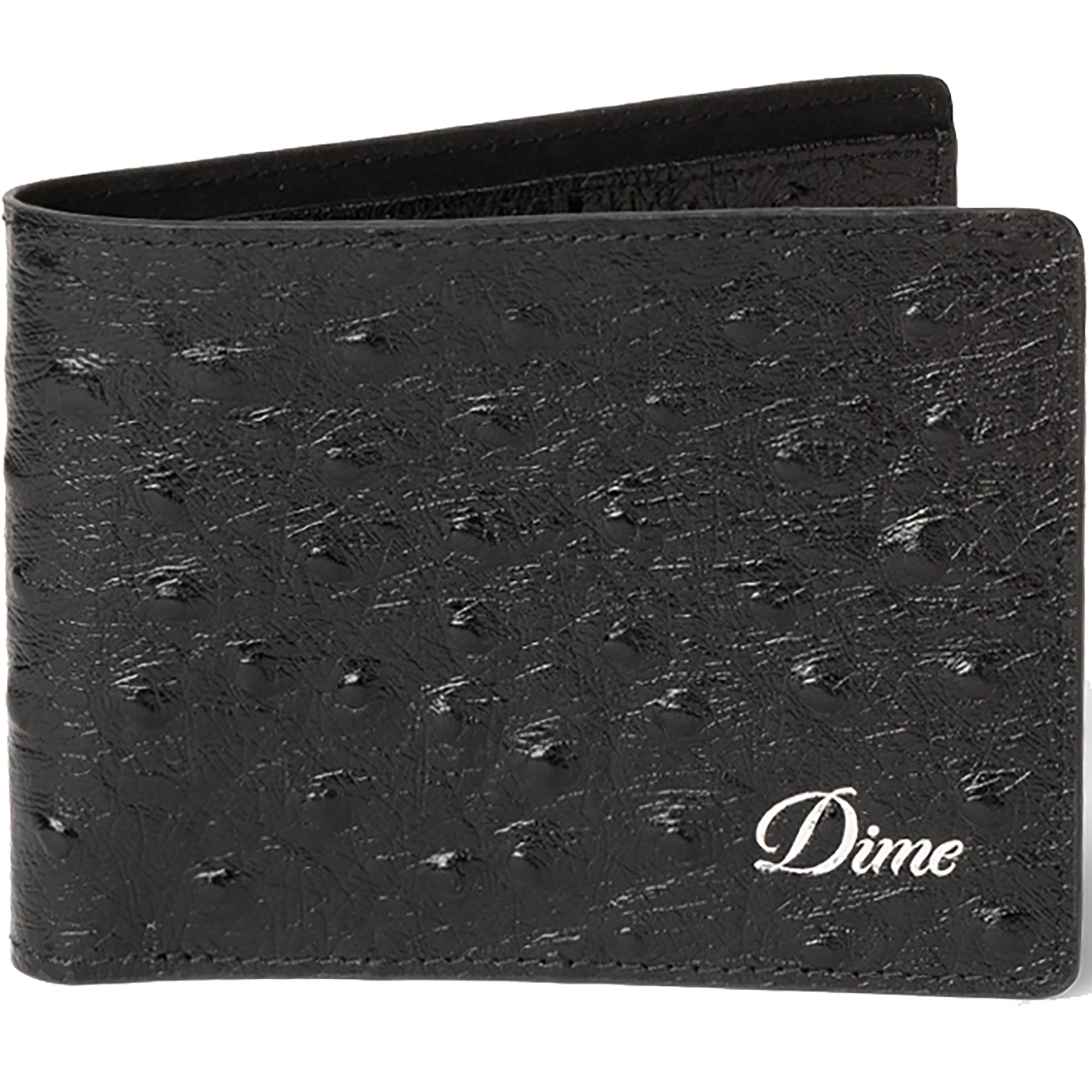 Dime MTL Fauxstrich Wallet Black