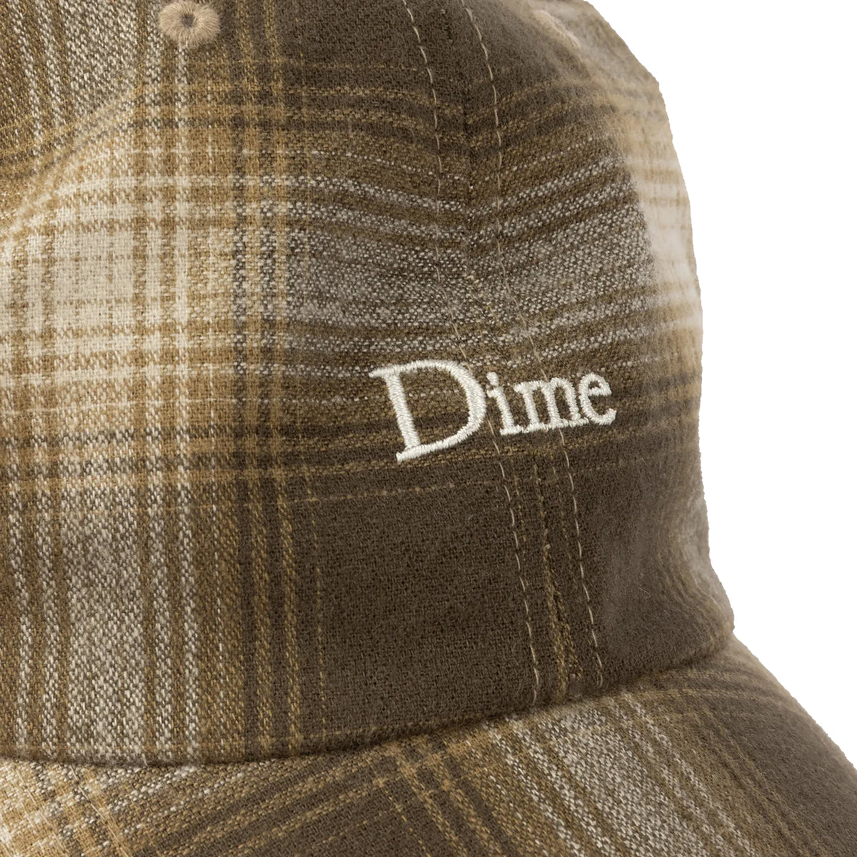 Dime MTL Flannel Low Pro Cap Brown