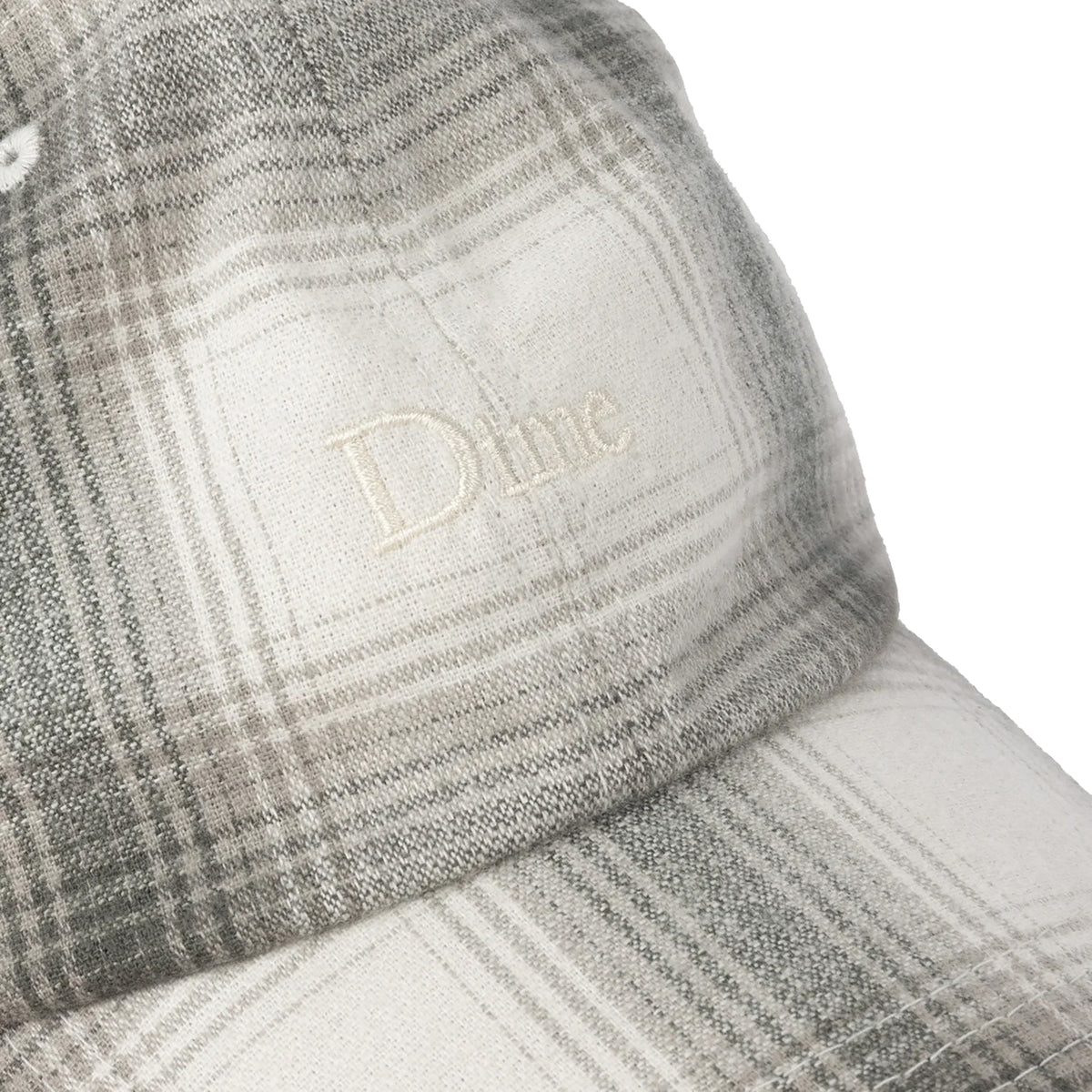 Dime MTL Flannel Low Pro Cap Light Gray