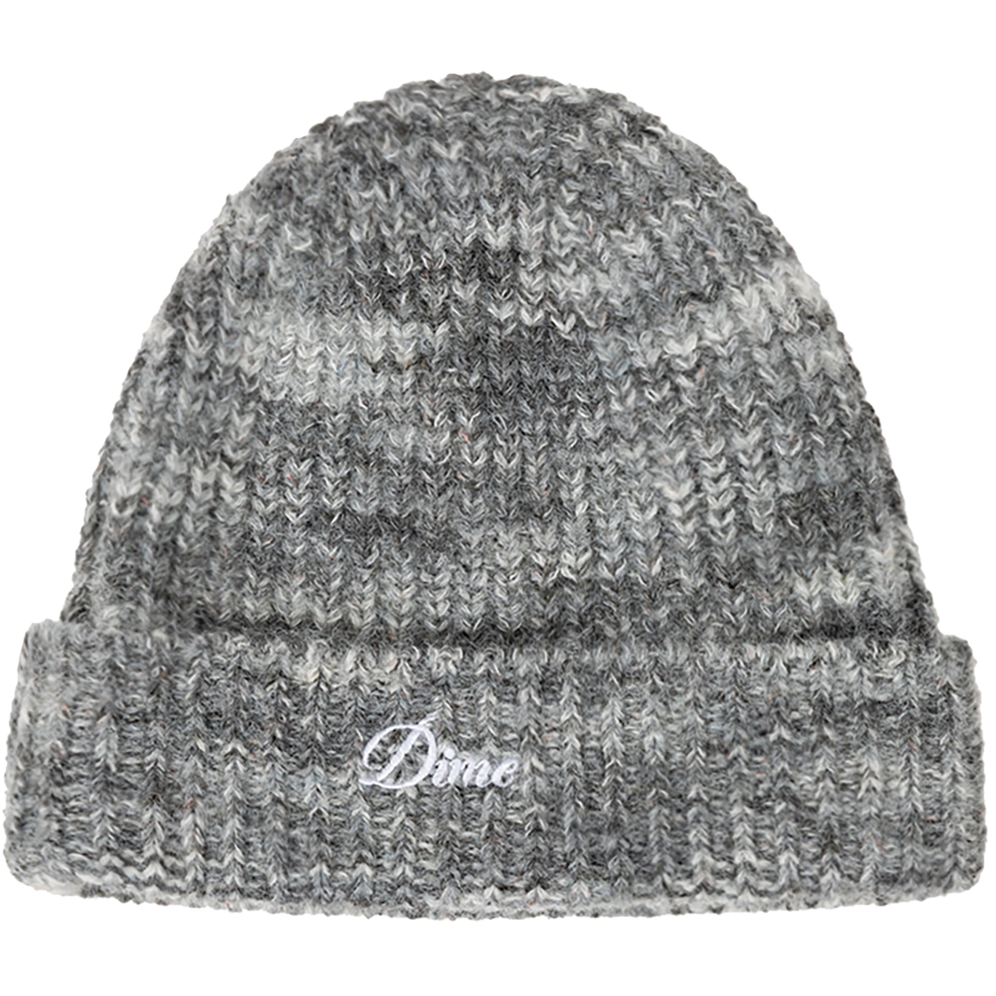 Dime MTL Fuzzy Fold Beanie Charcoal Multi