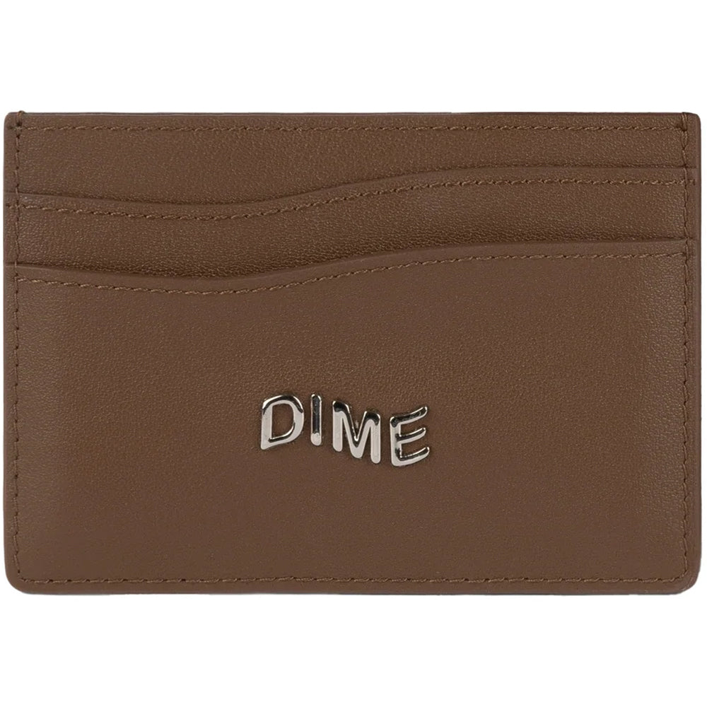 Dime MTL Leather Cardholder Brown