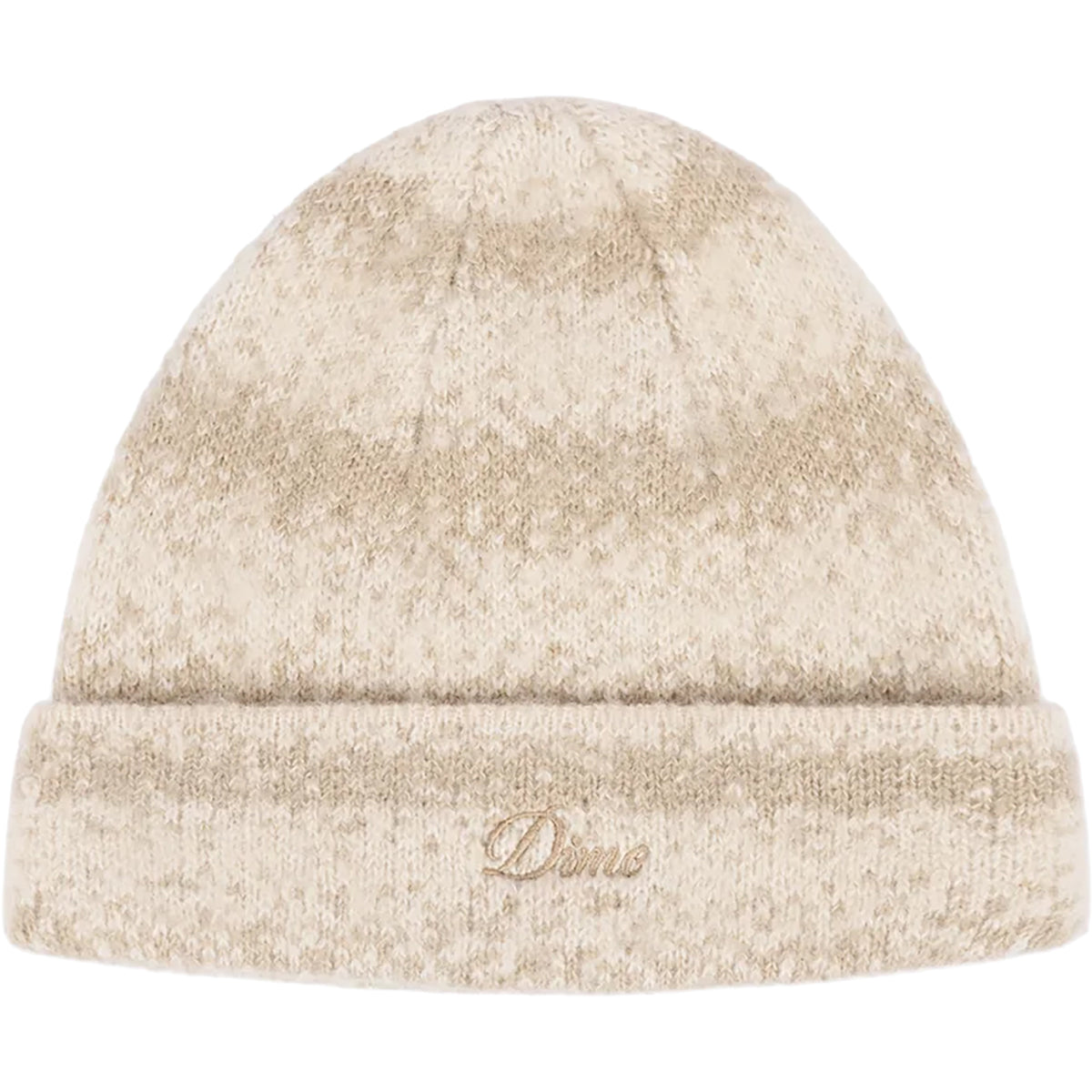 Dime MTL Mohair Striped Beanie Cream