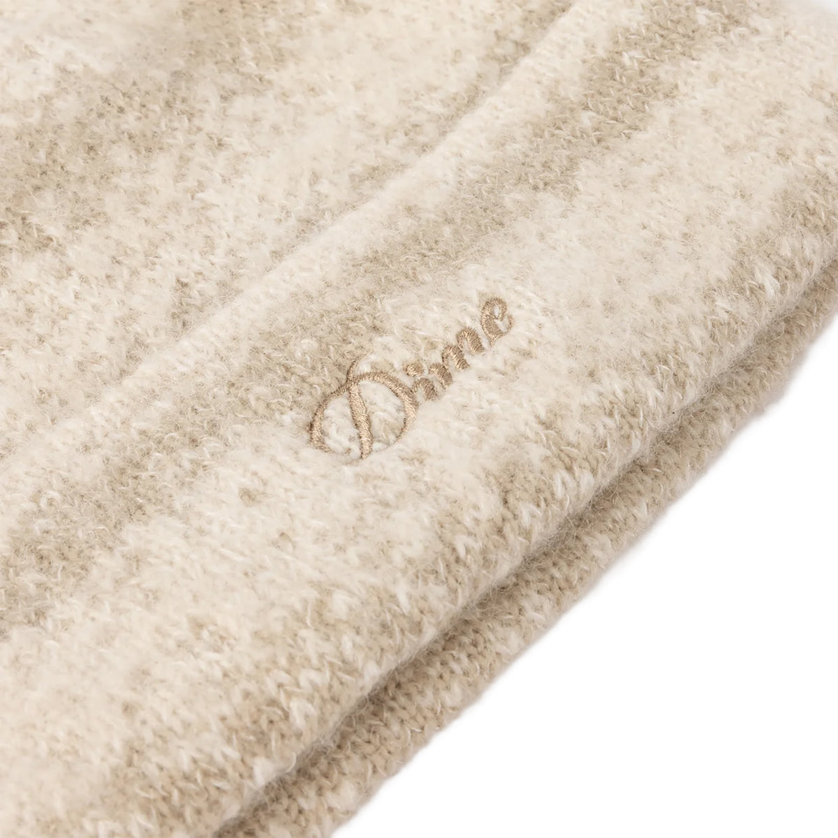 Dime MTL Mohair Striped Beanie Cream