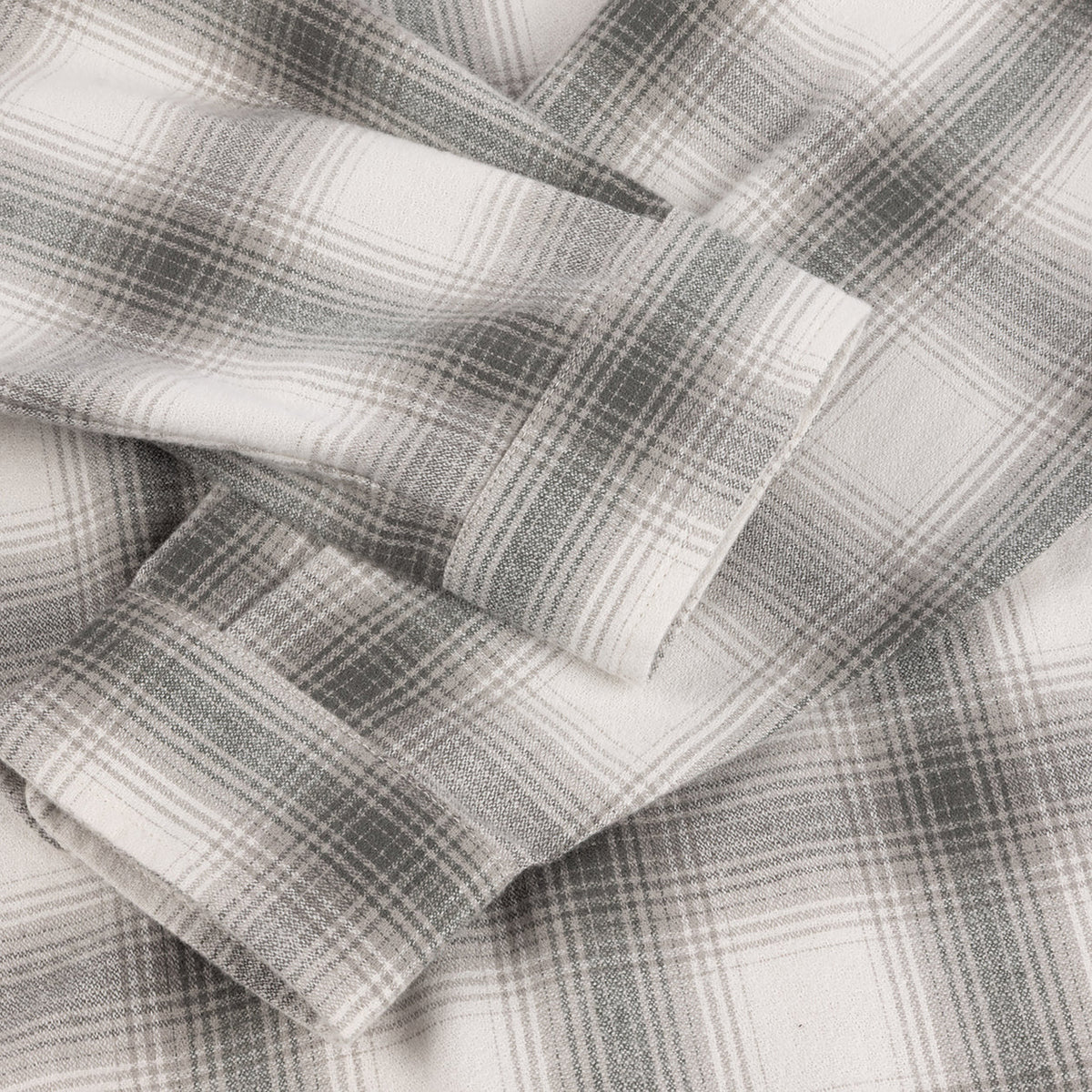 Dime MTL Premium Flannel Shirt Light Gray