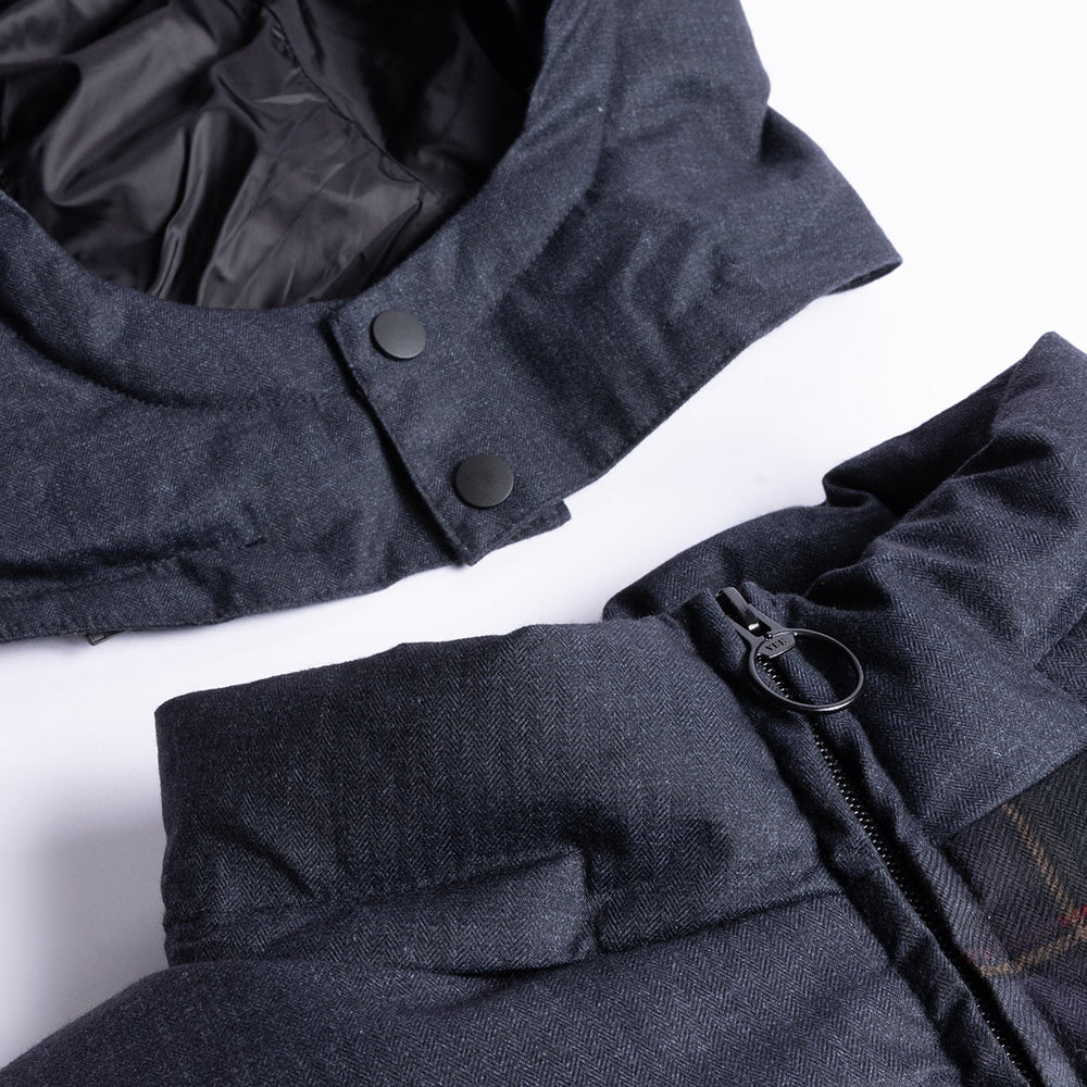 Dime MTL Premium Tweed Puffer Dark Gray