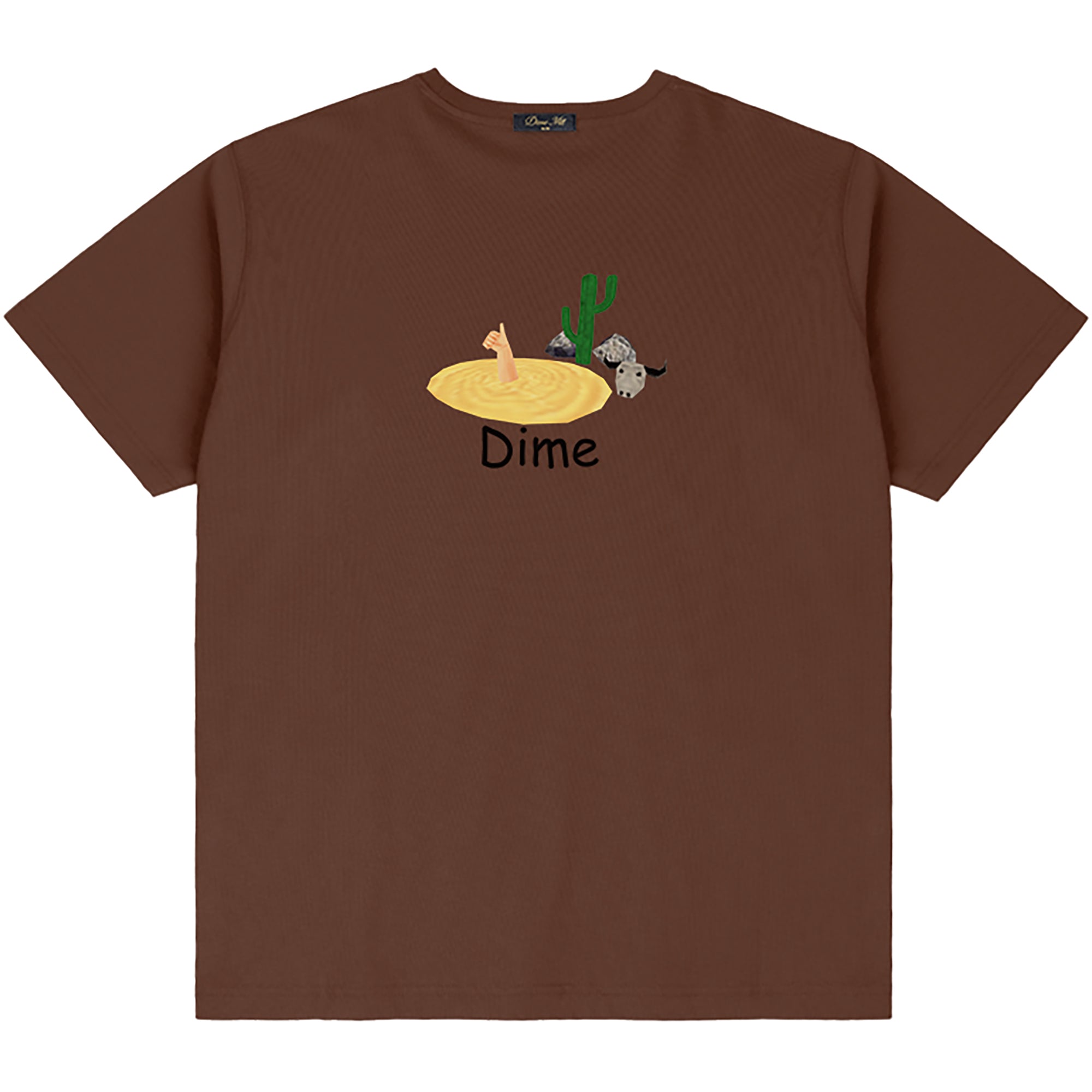 Dime MTL Quicksand T-Shirt Dark Brown