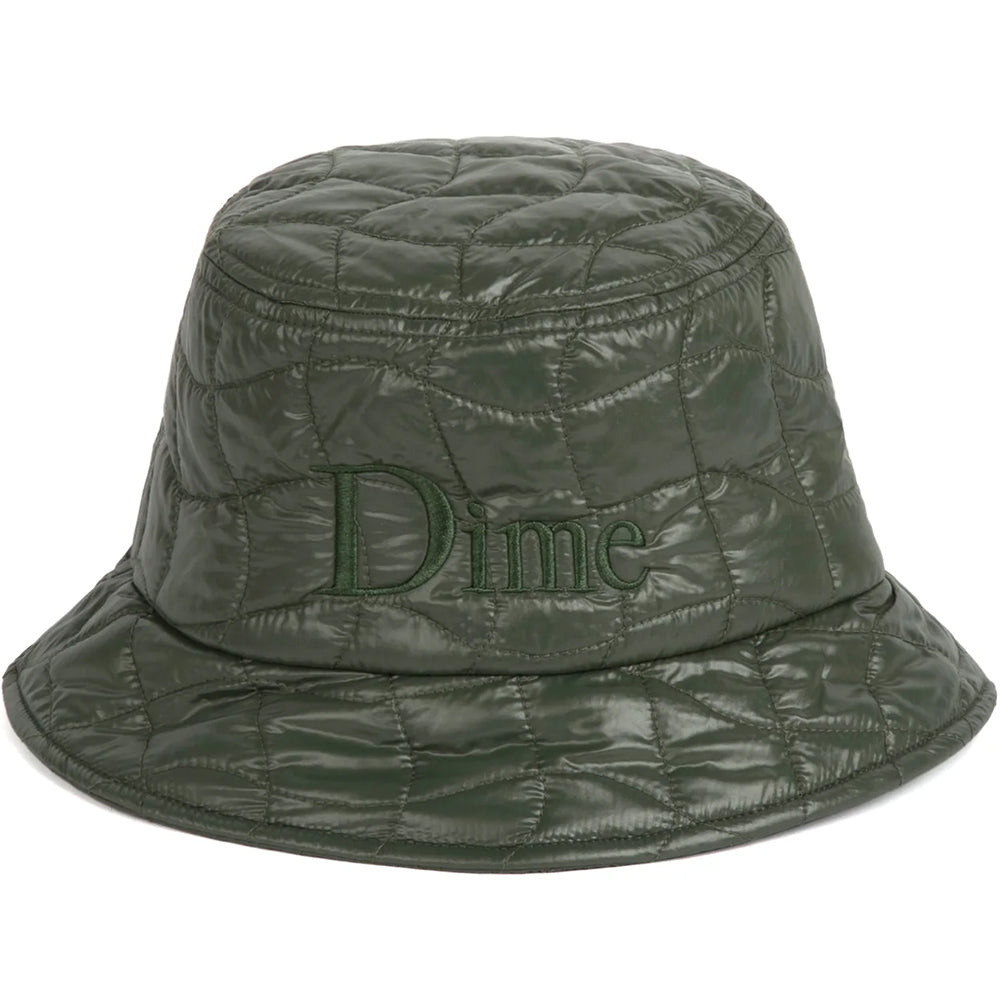Dime MTL Quilted Outline Bucket Hat Army