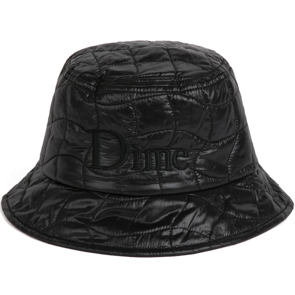 Dime MTL Quilted Outline Bucket Hat Black