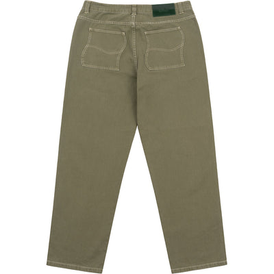 Dime MTL Classic Relaxed Denim Pants Green Washed