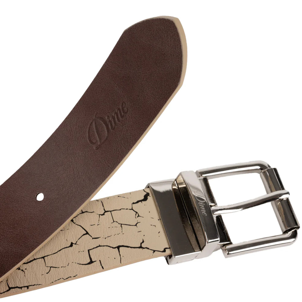 Dime MTL Reversible Leather Belt Beige/Brown