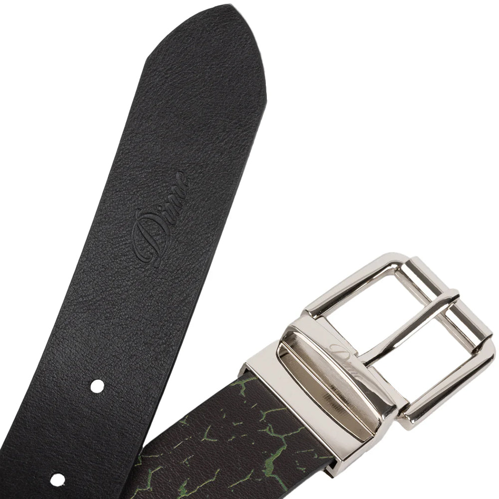 Dime MTL Reversible Leather Belt Black/Black