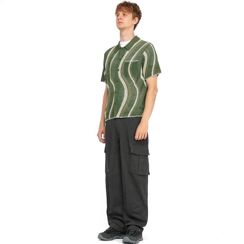 Dime MTL Soleil Button Up Knit Green