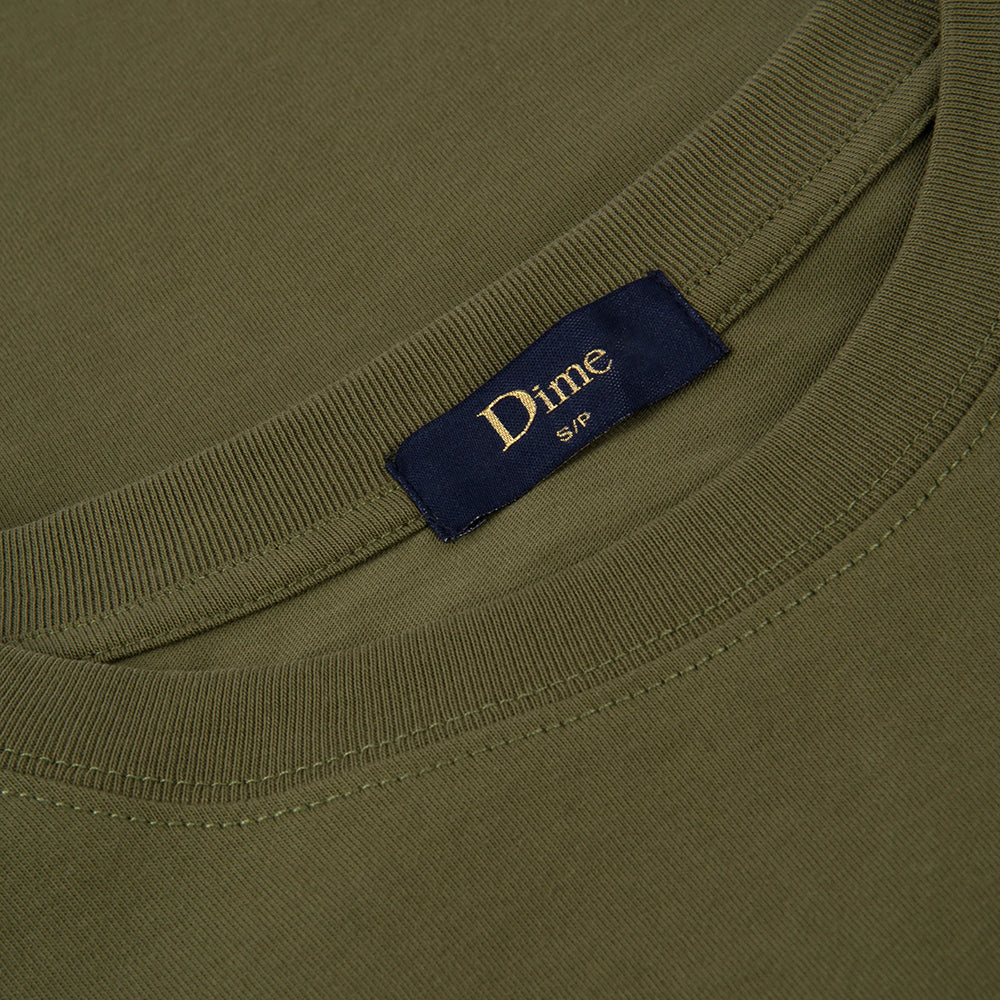 Dime MTL Classic Blurry T Shirt Dark Olive