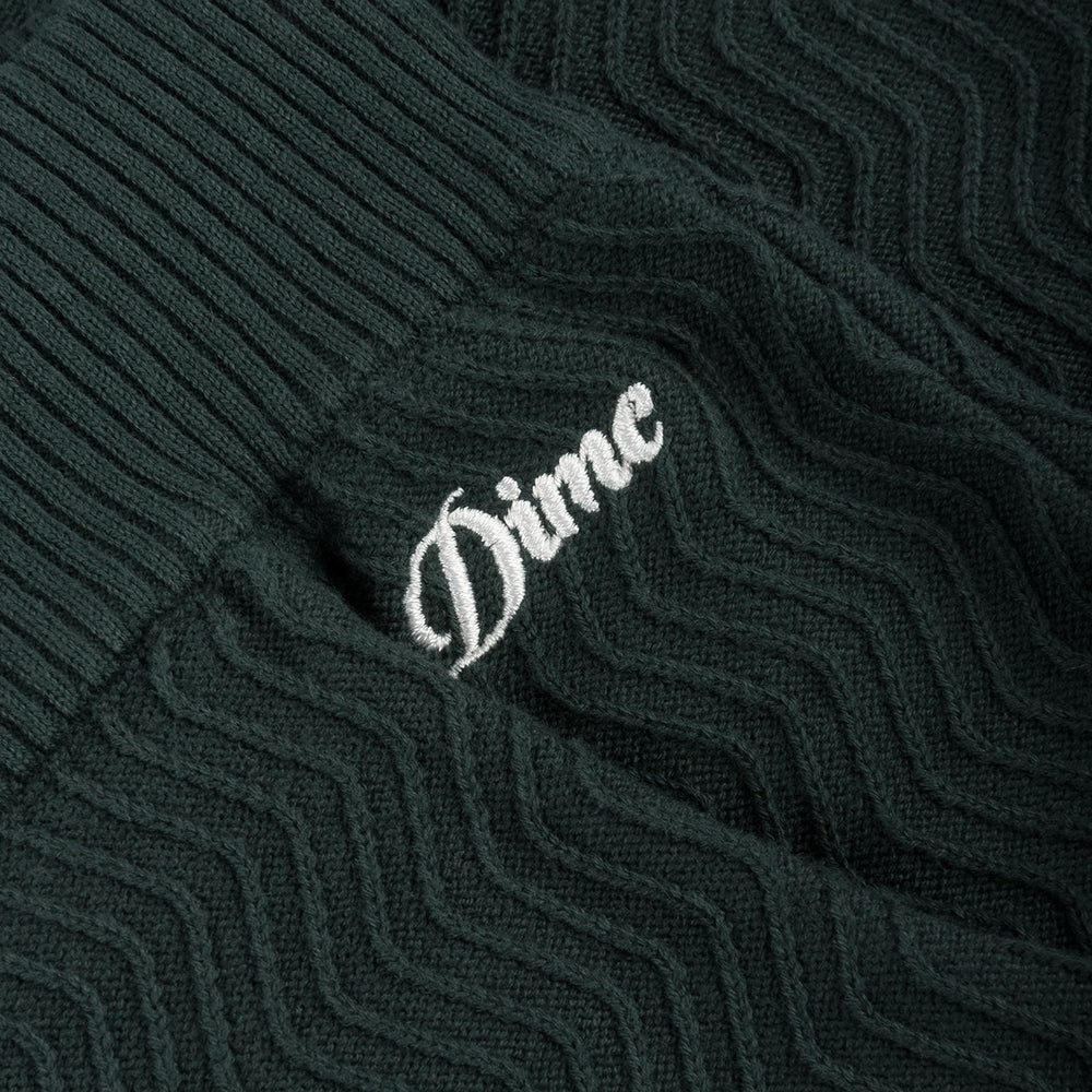 Dime MTL Wave Cable Knit Shorts Forest