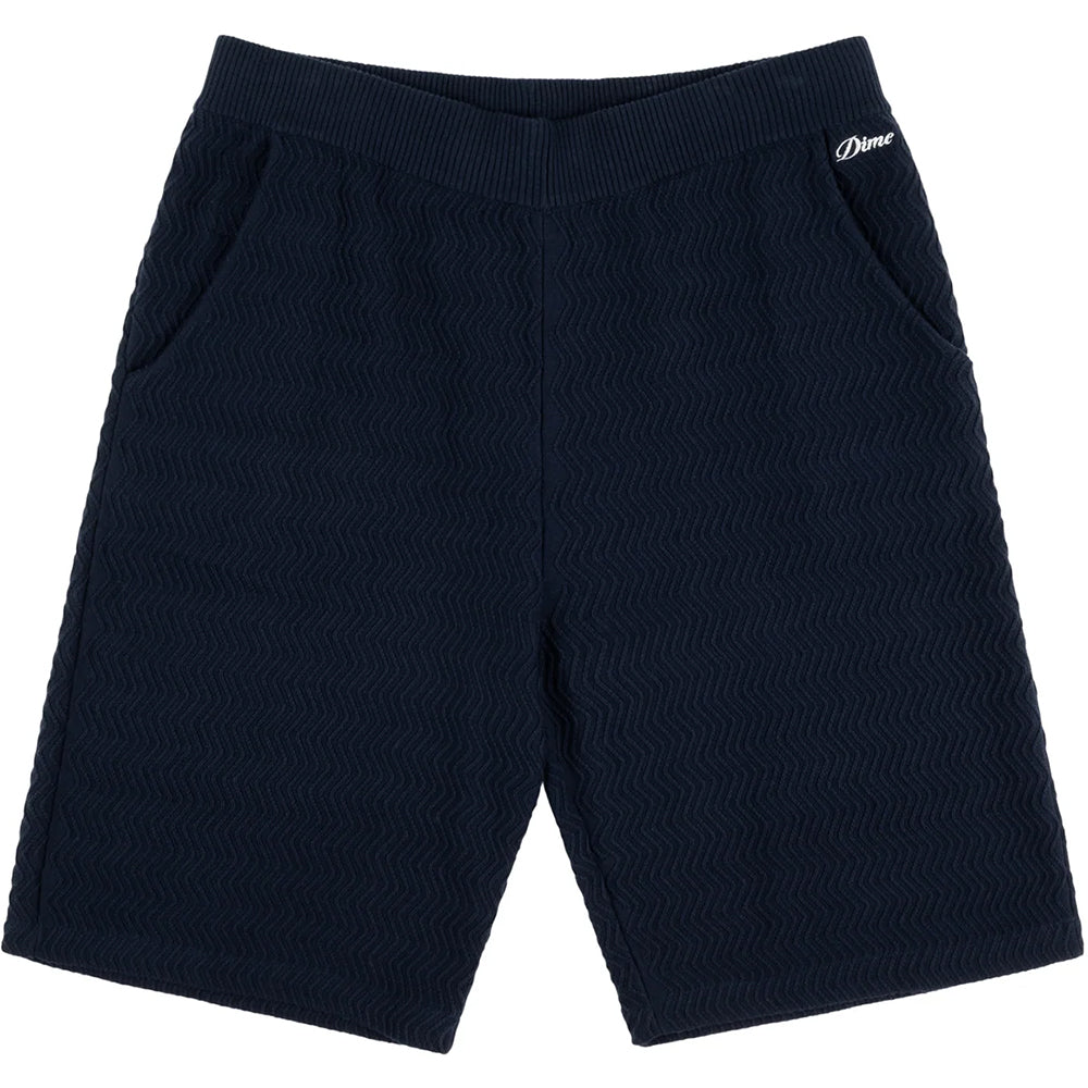 Dime MTL Wave Cable Knit Shorts Navy