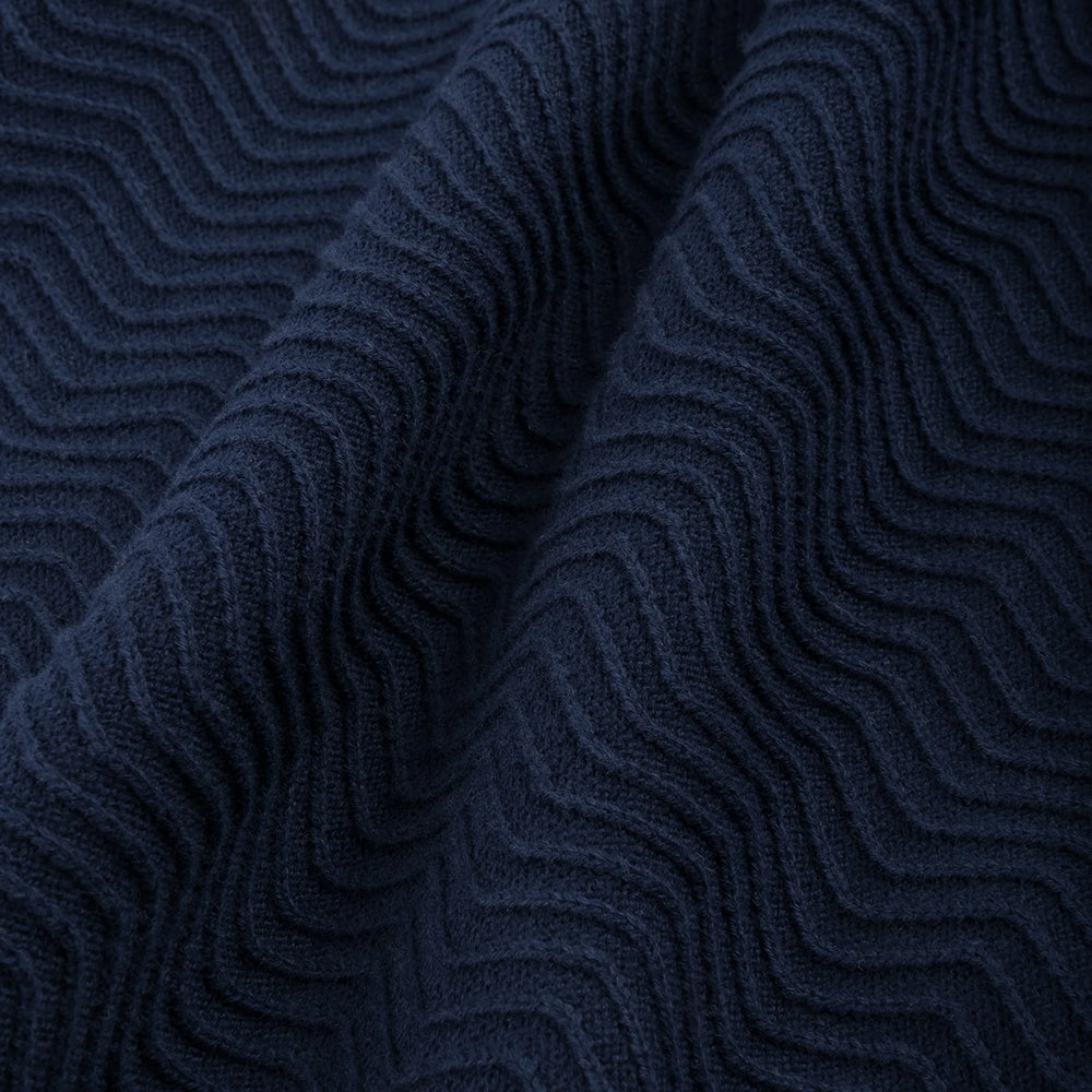 Dime MTL Wave Cable Knit Shorts Navy