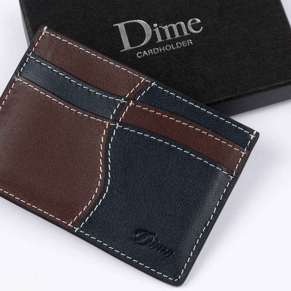Dime MTL Wave Leather Cardholder Black