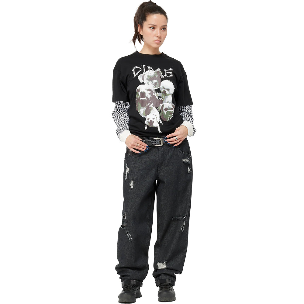 Dime MTL Secret Baggy Denim Pants Black Washed
