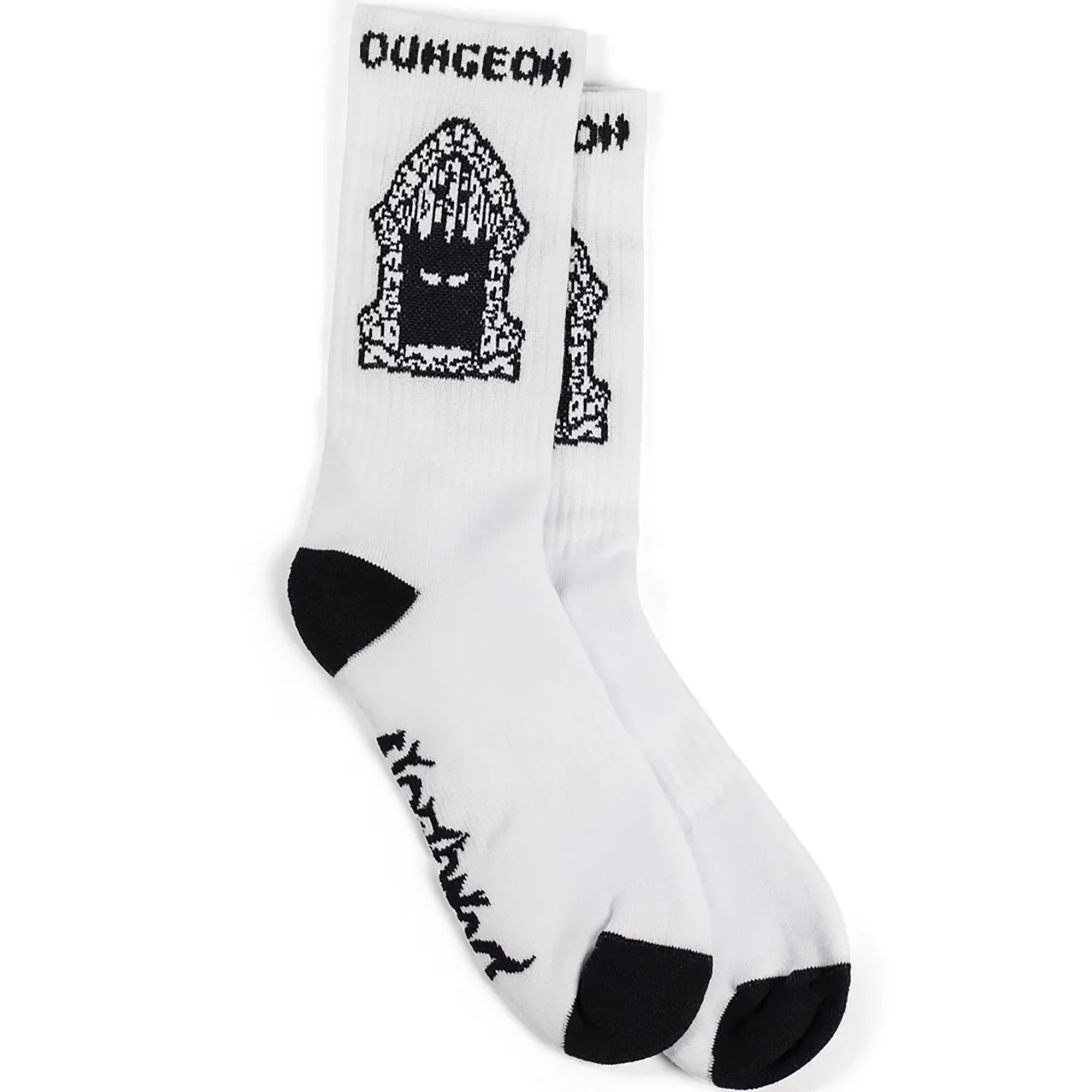 Dungeon Gateway Portcullis Socks White