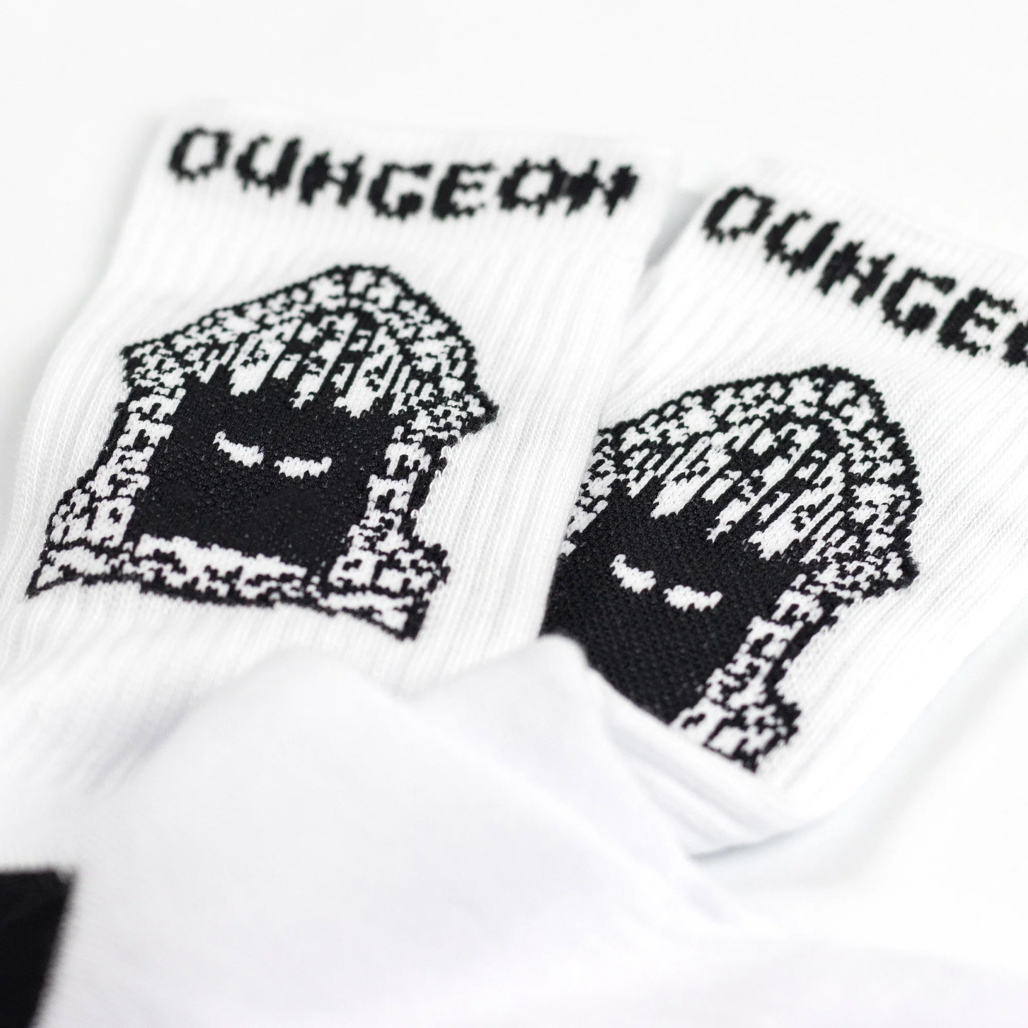 Dungeon Gateway Portcullis Socks White