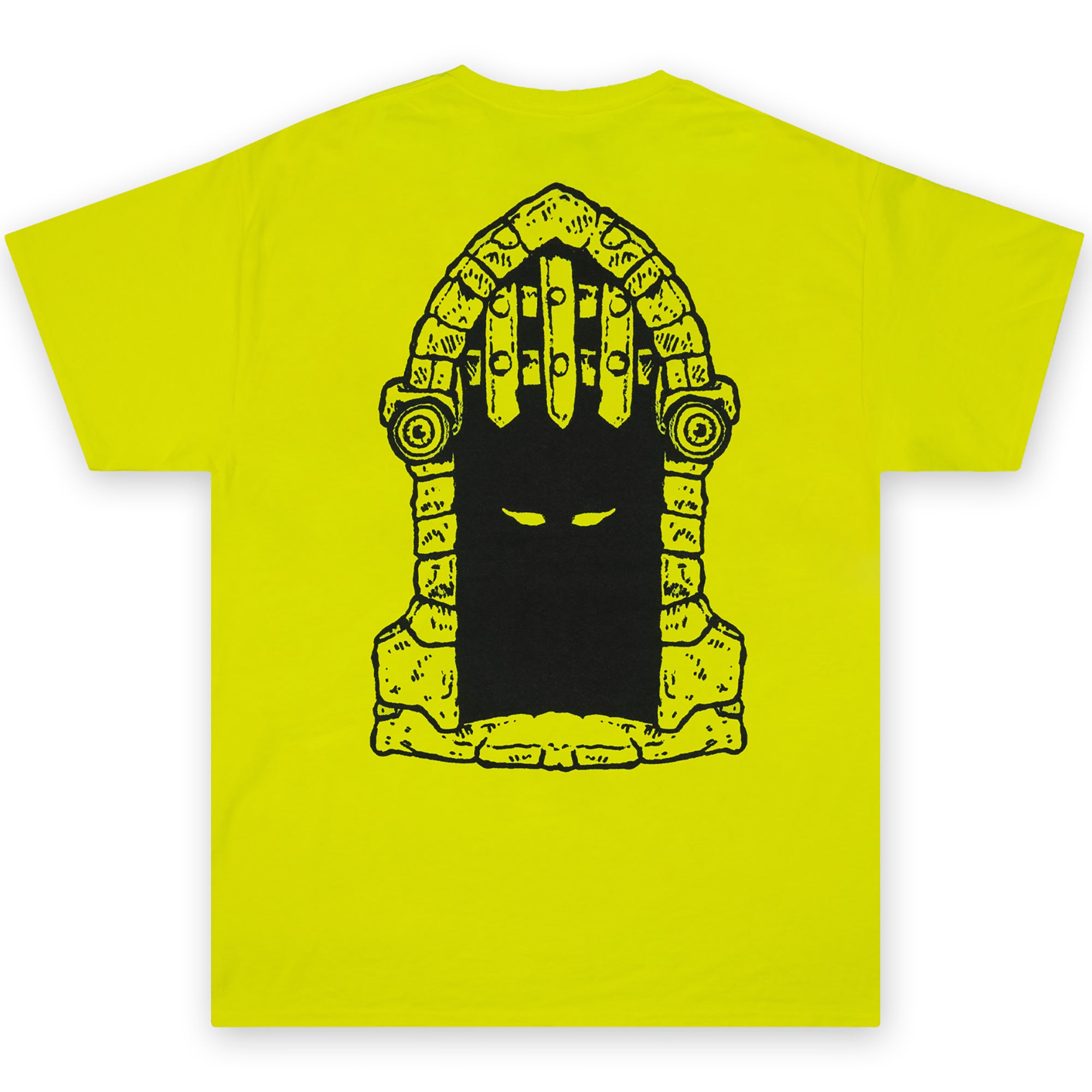 Dungeon Gateway Portcullis Tee Safety Yellow