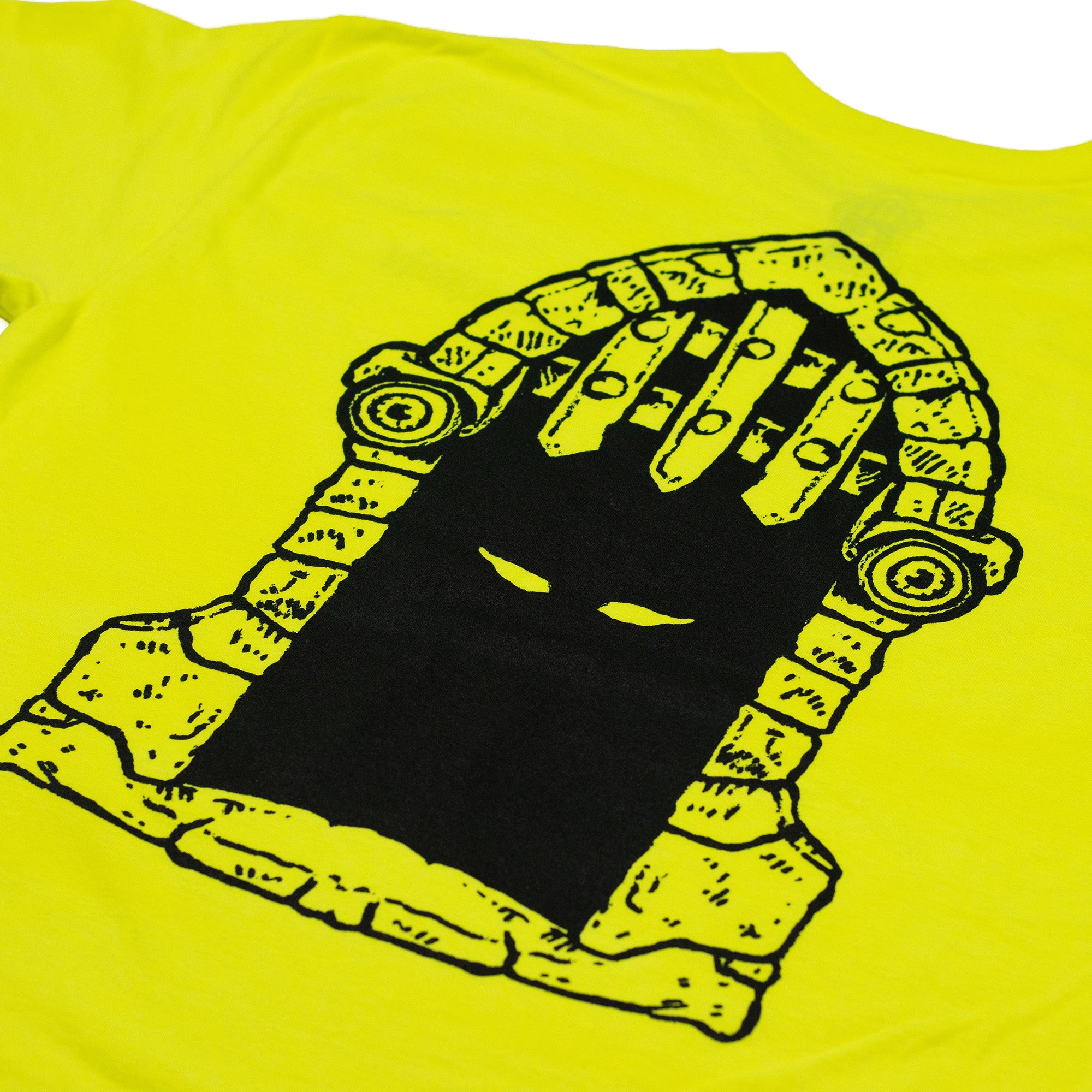 Dungeon Gateway Portcullis Tee Safety Yellow