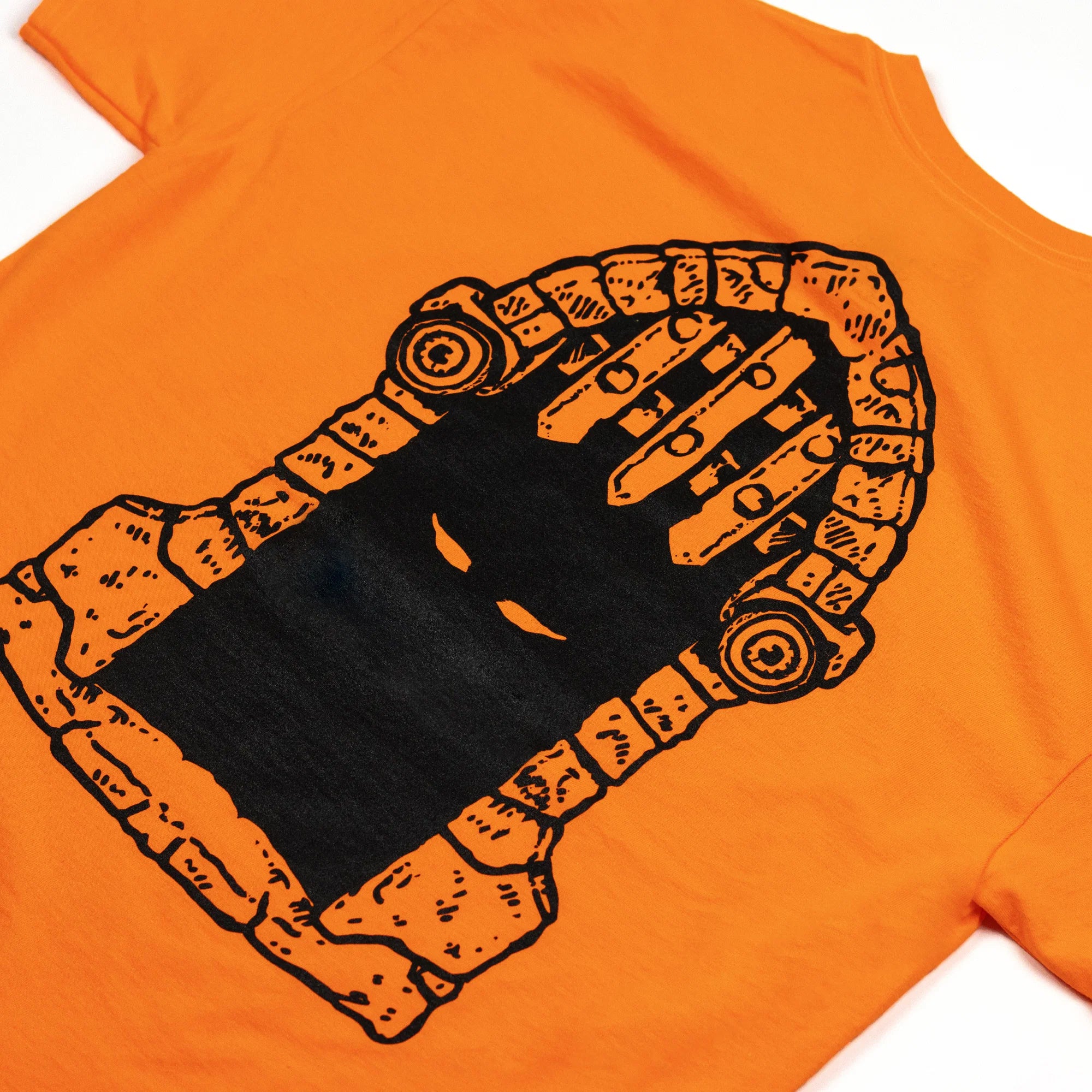 Dungeon Gateway Portcullis Tee Safety Orange